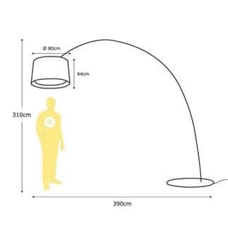Lampadaire Arc Twice as Twiggy Marc Sadler – neuve de stock