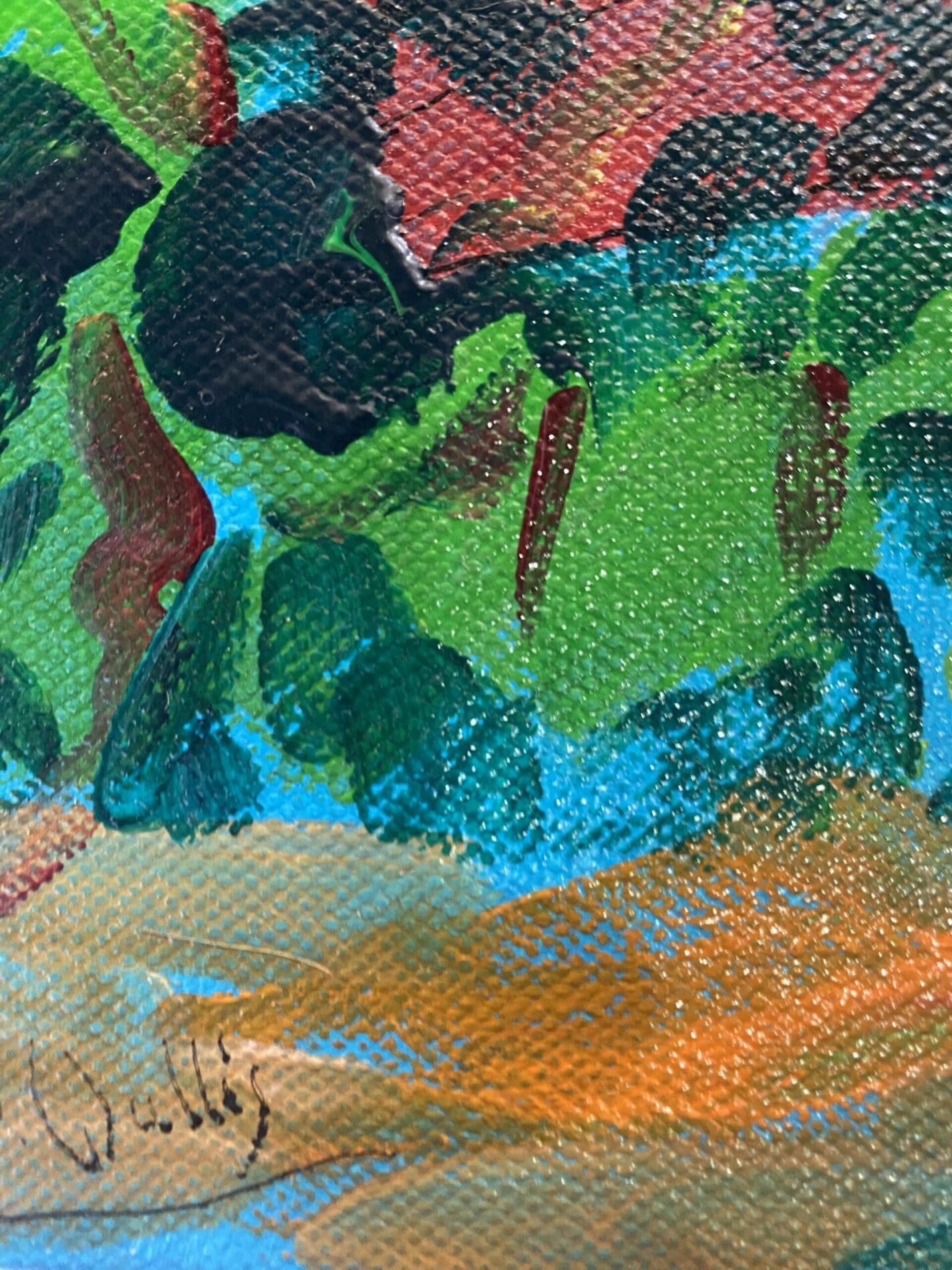 Le Moulin de la Galette par Jean Wallis, Peinture Acrylique Originale, 2003