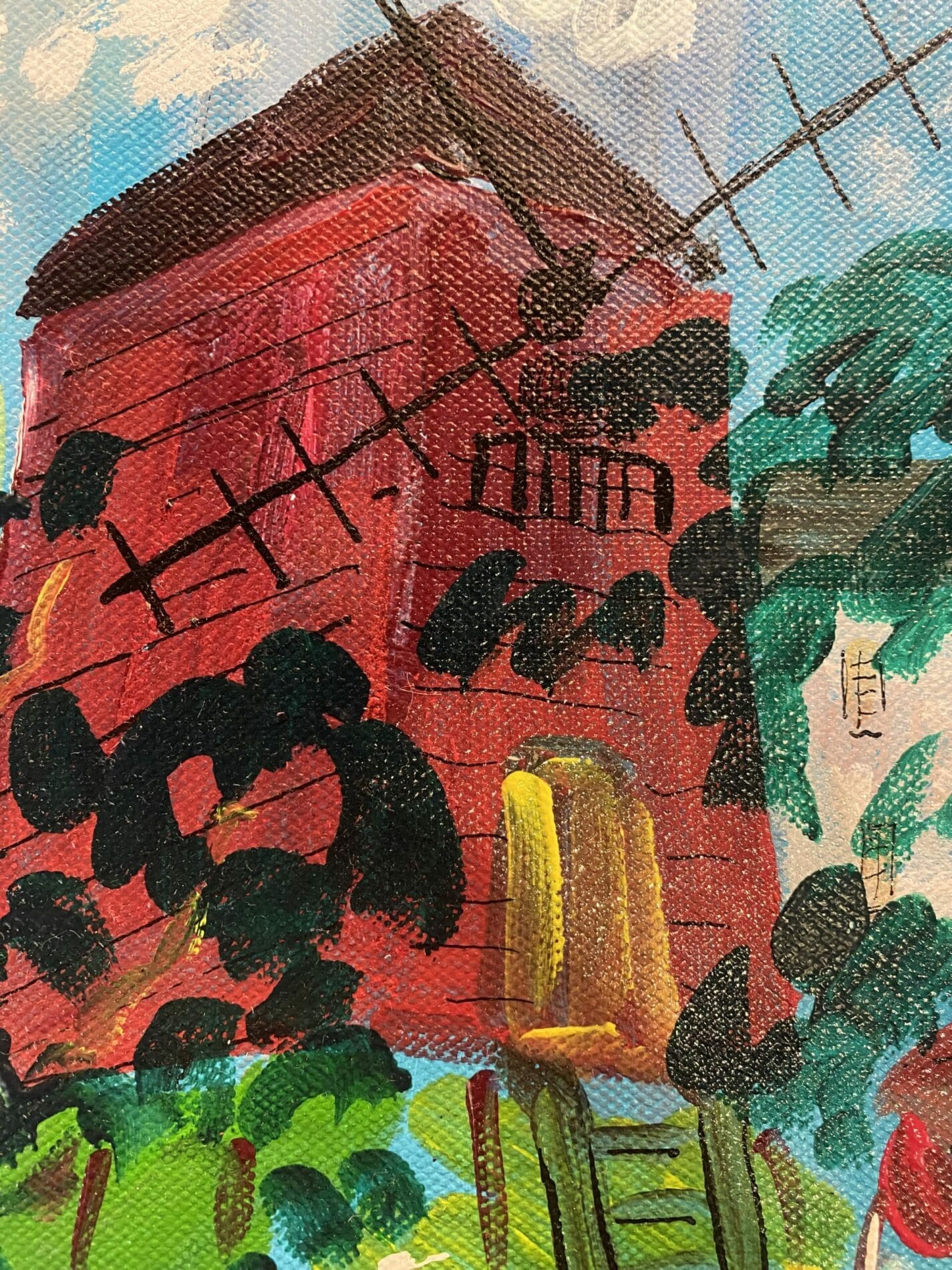 Le Moulin de la Galette par Jean Wallis, Peinture Acrylique Originale, 2003