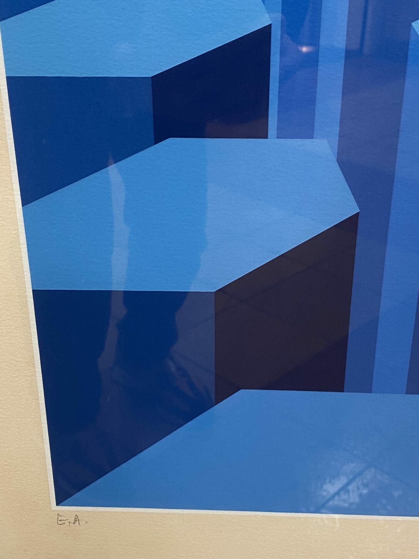 Yvaral « So Shades of Blue » | Sérigraphie Originale Signée 1970