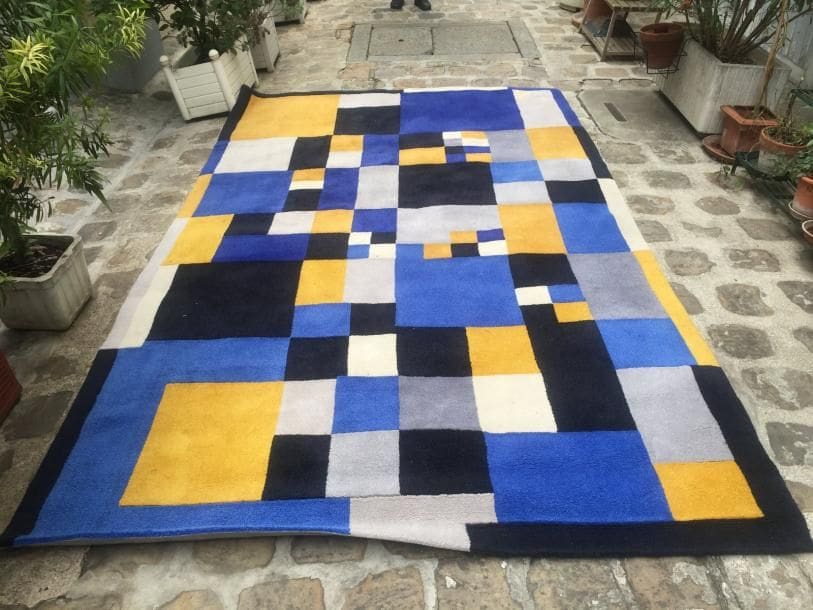 Tapis « Carrés magiques » de Sonia Delaunay – Artcurial