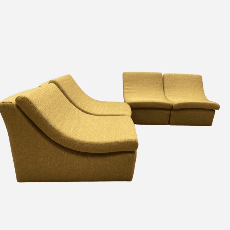 Canapé Soft modulable en tissu Kvadrat, inspiré de Guy Lefèvre, circa 1972