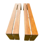 Paire de bancs Charlotte Perriand en pin massif – Les Arcs 1600 – Circa 1969