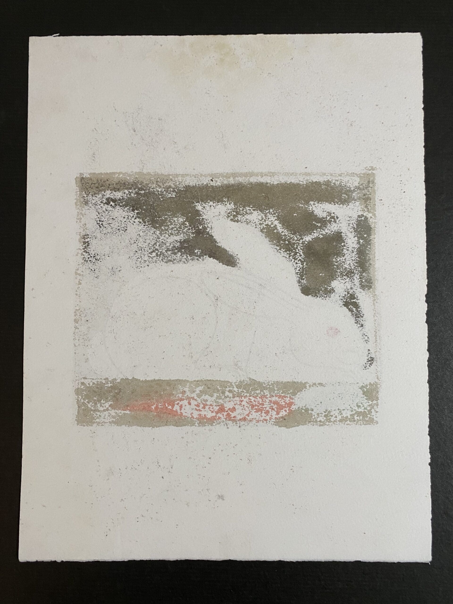 Lithographie Aquarellée « Le Lapin » par François Xavier Lalanne