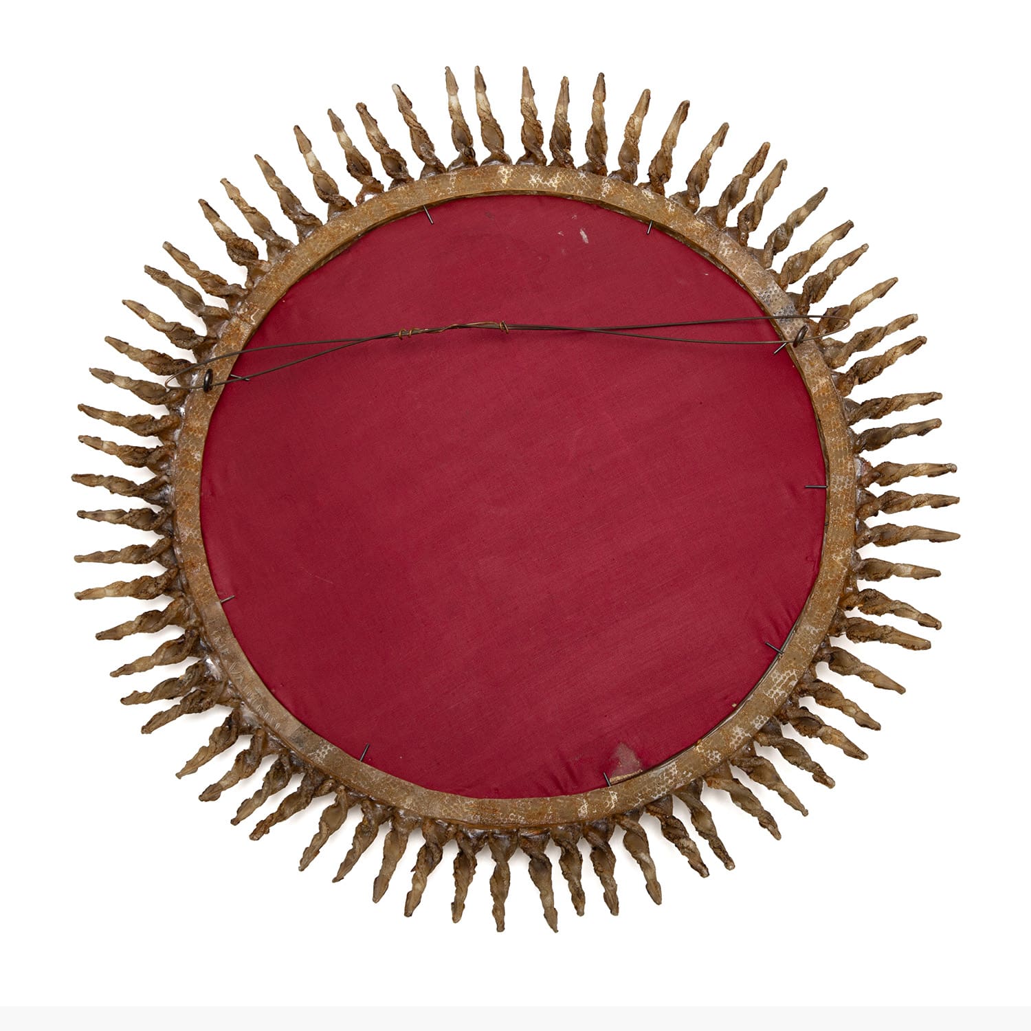 Miroir &lsquo;Soleil torsadé&rsquo; par Line Vautrin