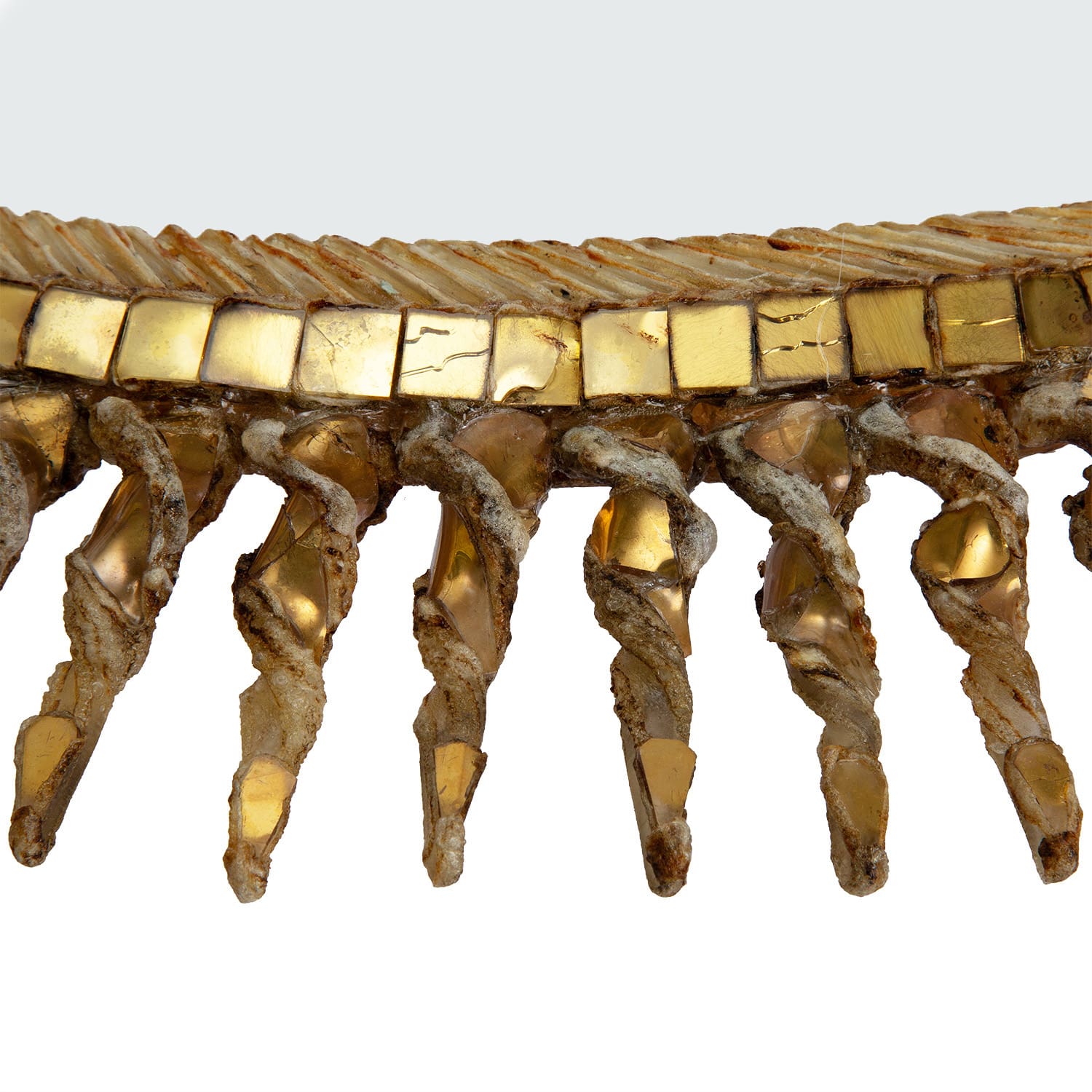 Miroir &lsquo;Soleil torsadé&rsquo; par Line Vautrin