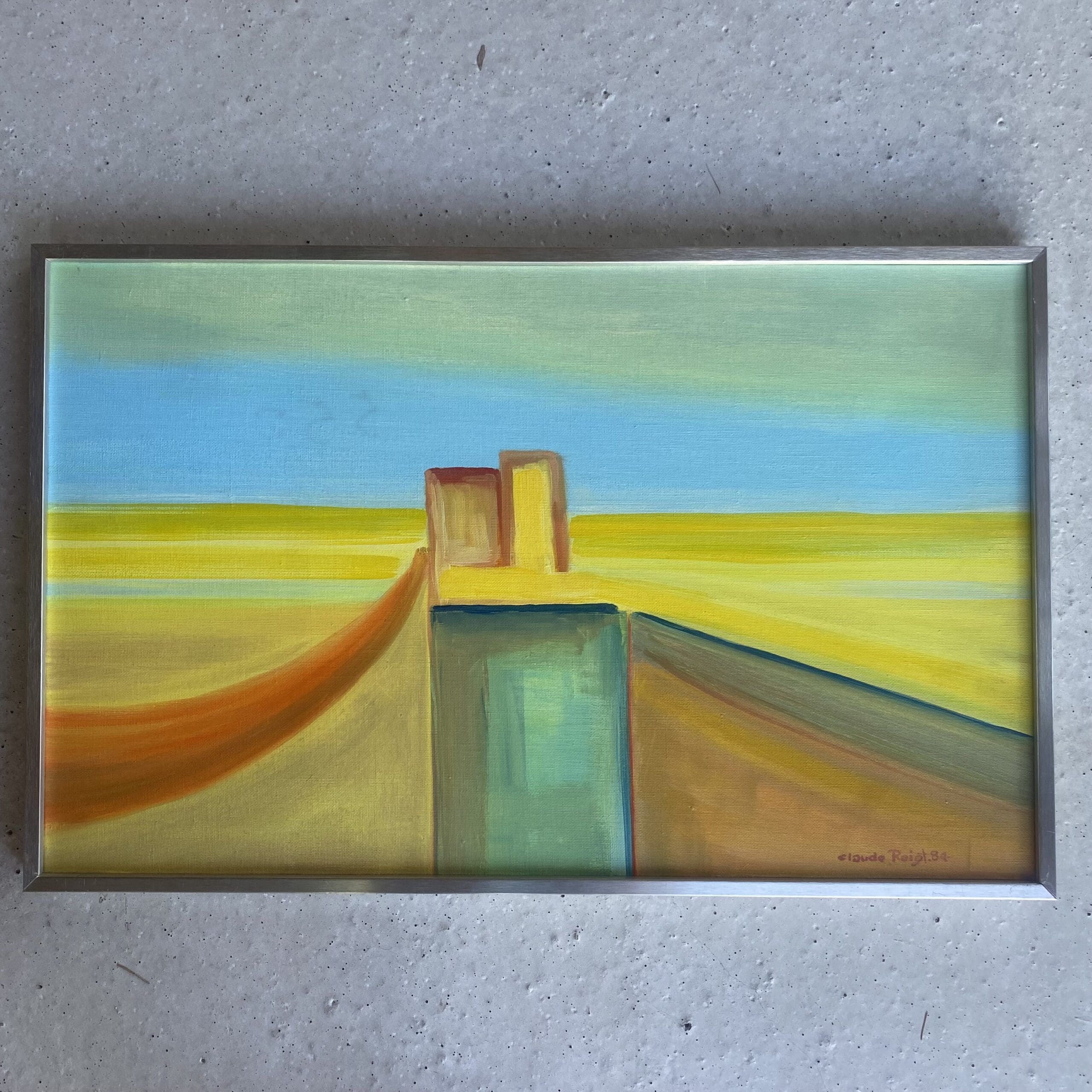 Claude Roigt (1926-2001) – « Golden Gate » (1984) – Huile sur toile