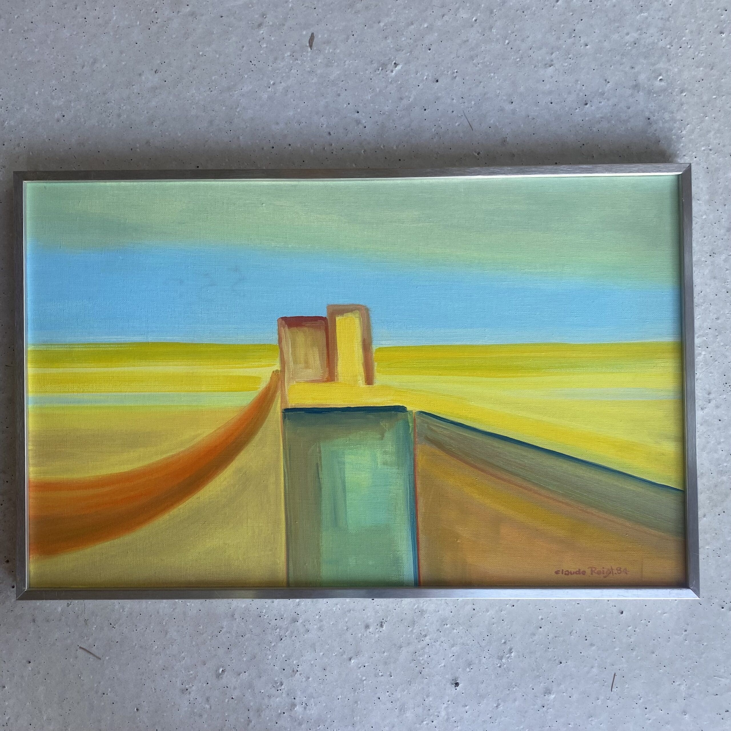 Claude Roigt (1926-2001) – « Golden Gate » (1984) – Huile sur toile