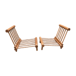 Par de sillones Charlotte Perriand – Residencia La Cachette, Les Arcs 1600 – Hacia 1960