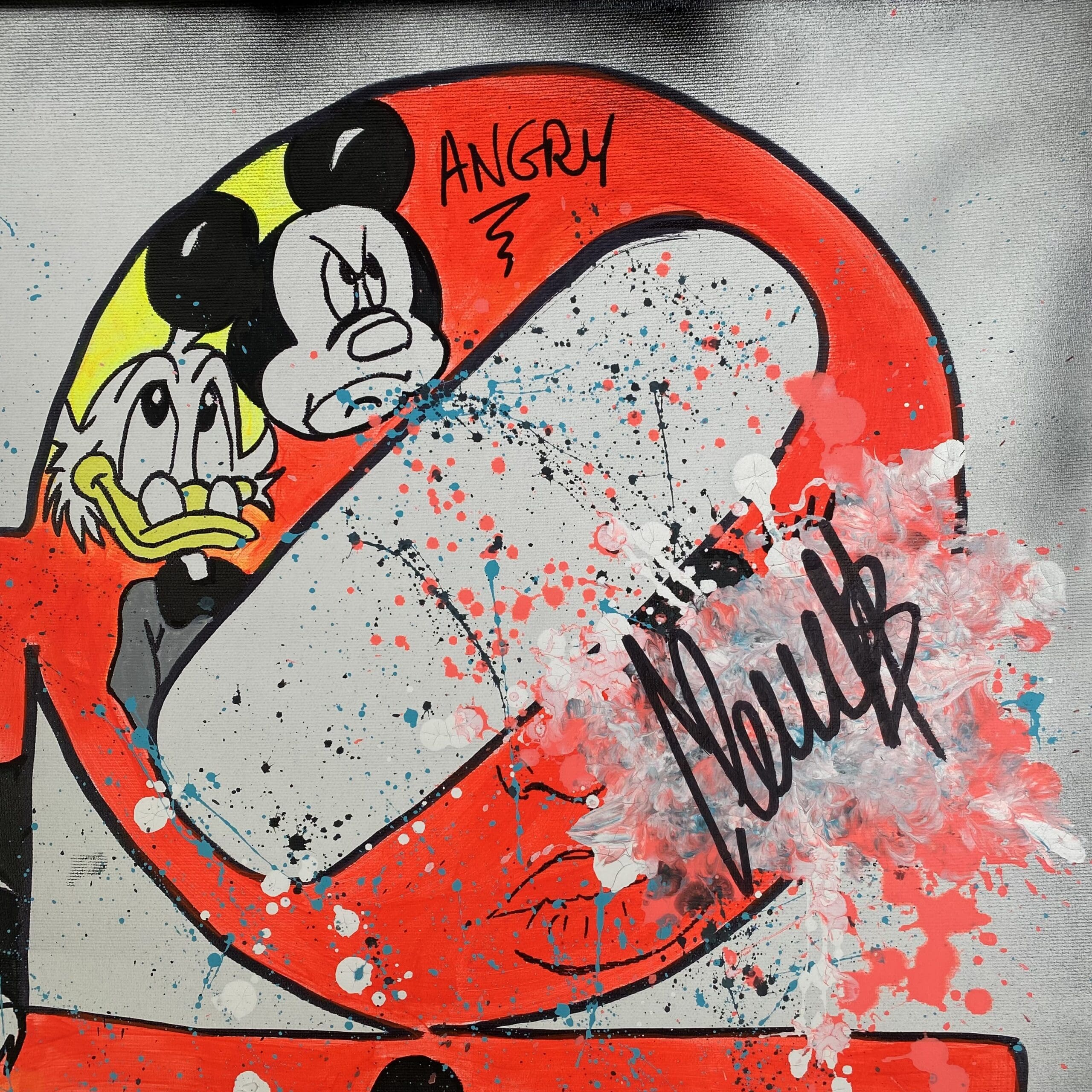 Clems Indiana – Angry Love, Peinture Art Urbain