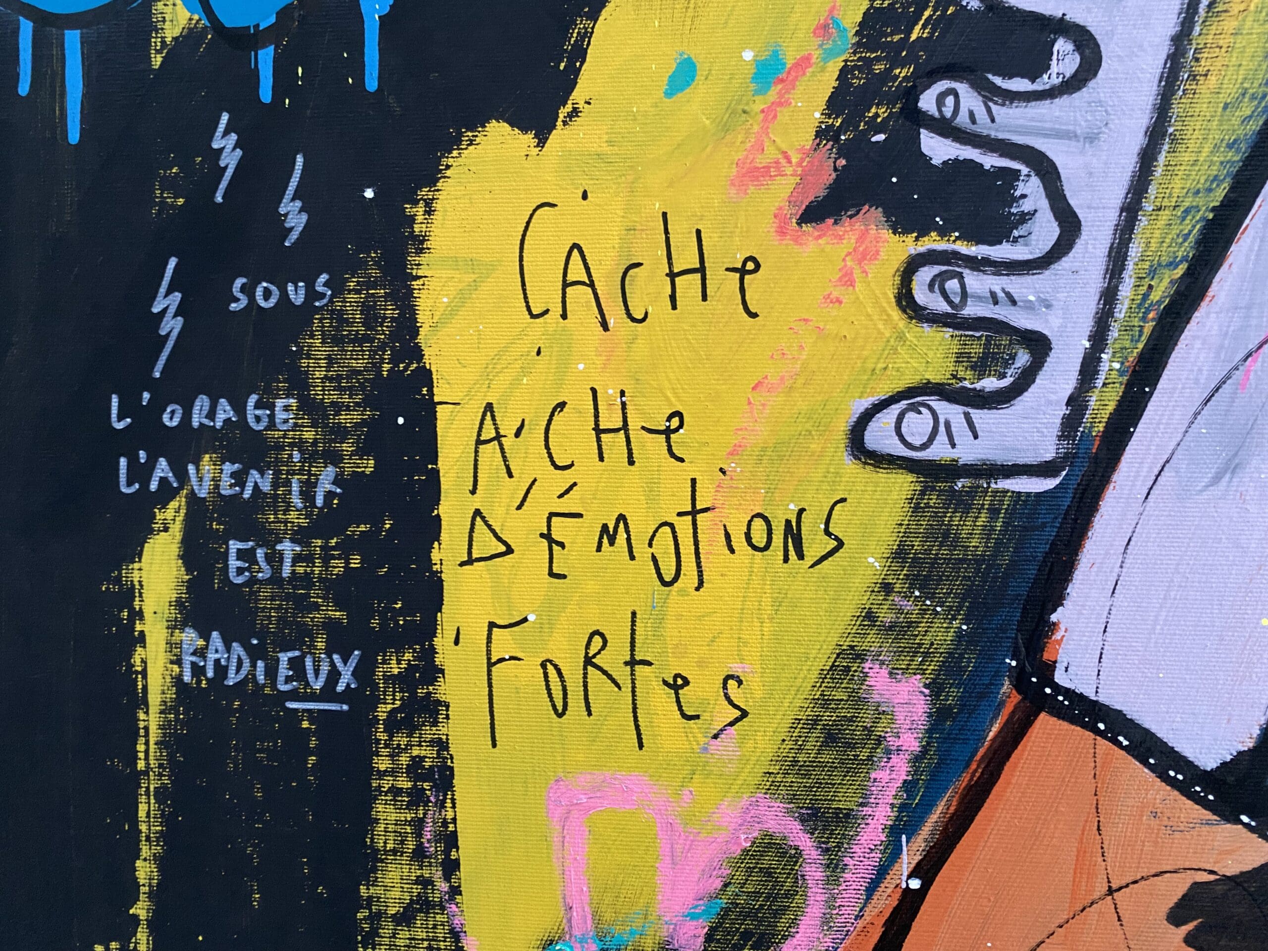 « Pas grand chose à dire » – Une Œuvre Captivante de Jazzu, Artiste Émergent du Marché de l&rsquo;Art