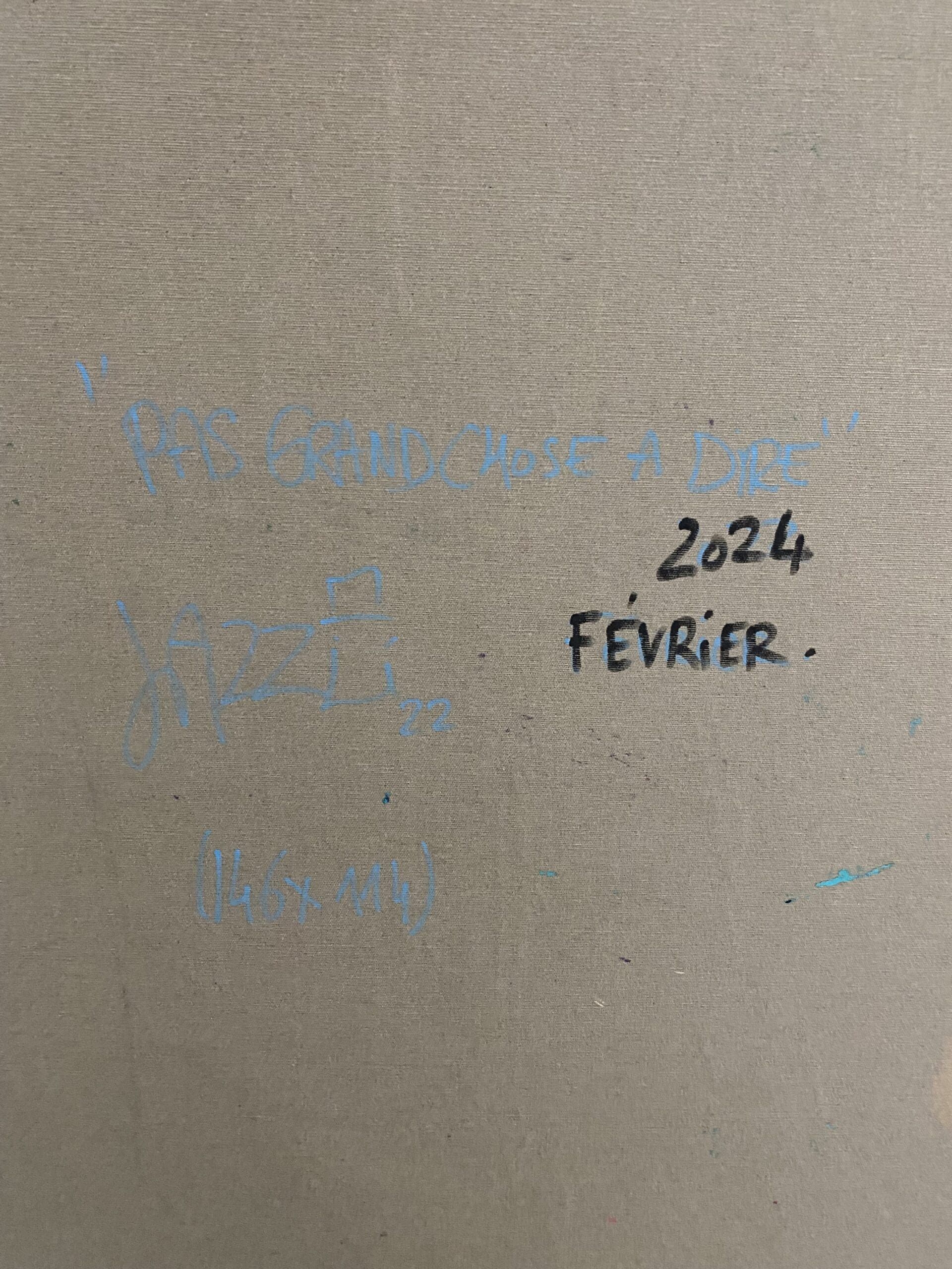 « Pas grand chose à dire » – Une Œuvre Captivante de Jazzu, Artiste Émergent du Marché de l&rsquo;Art