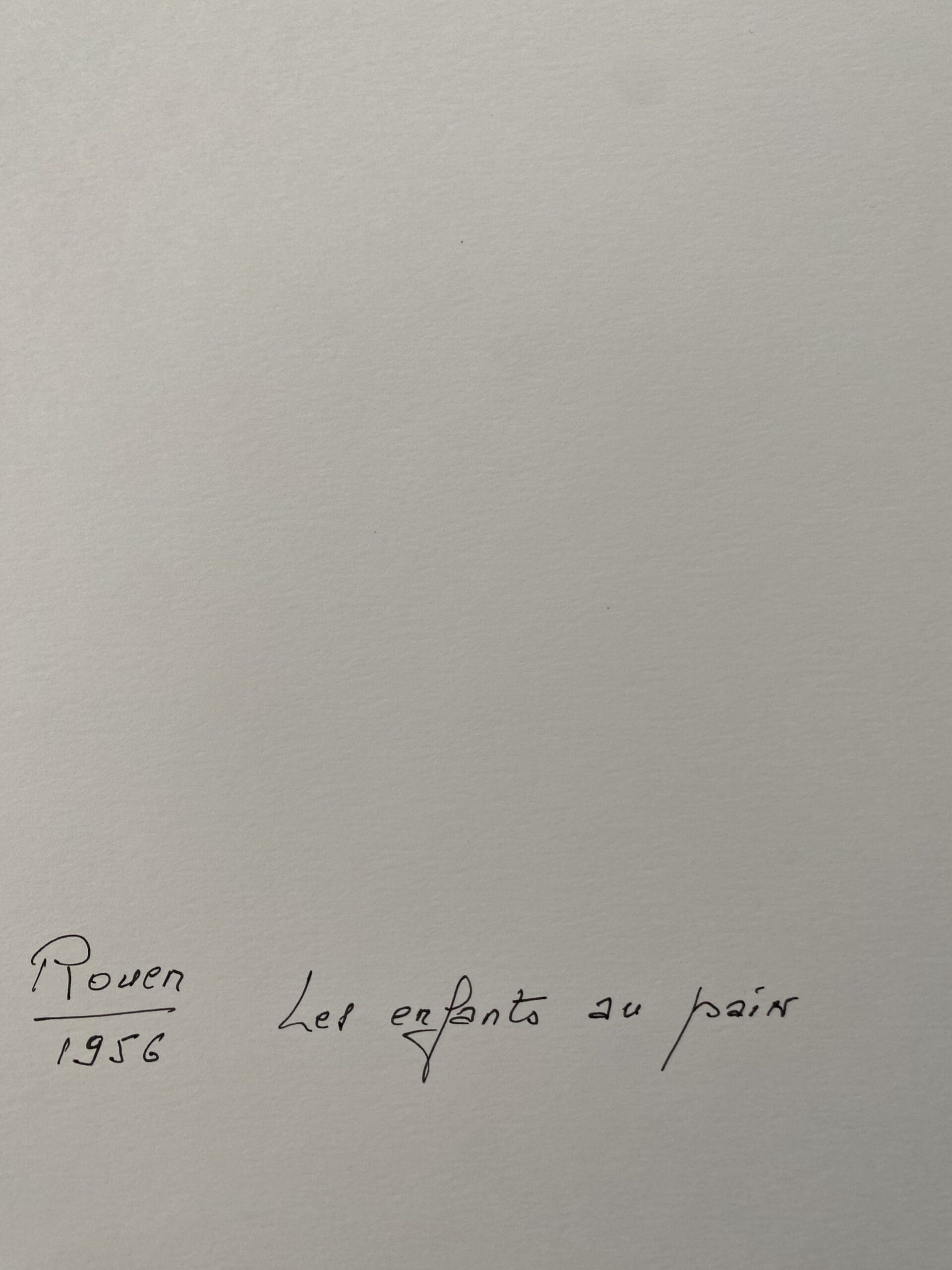 « Les enfants au pain » par Christian Lemaire, 1956