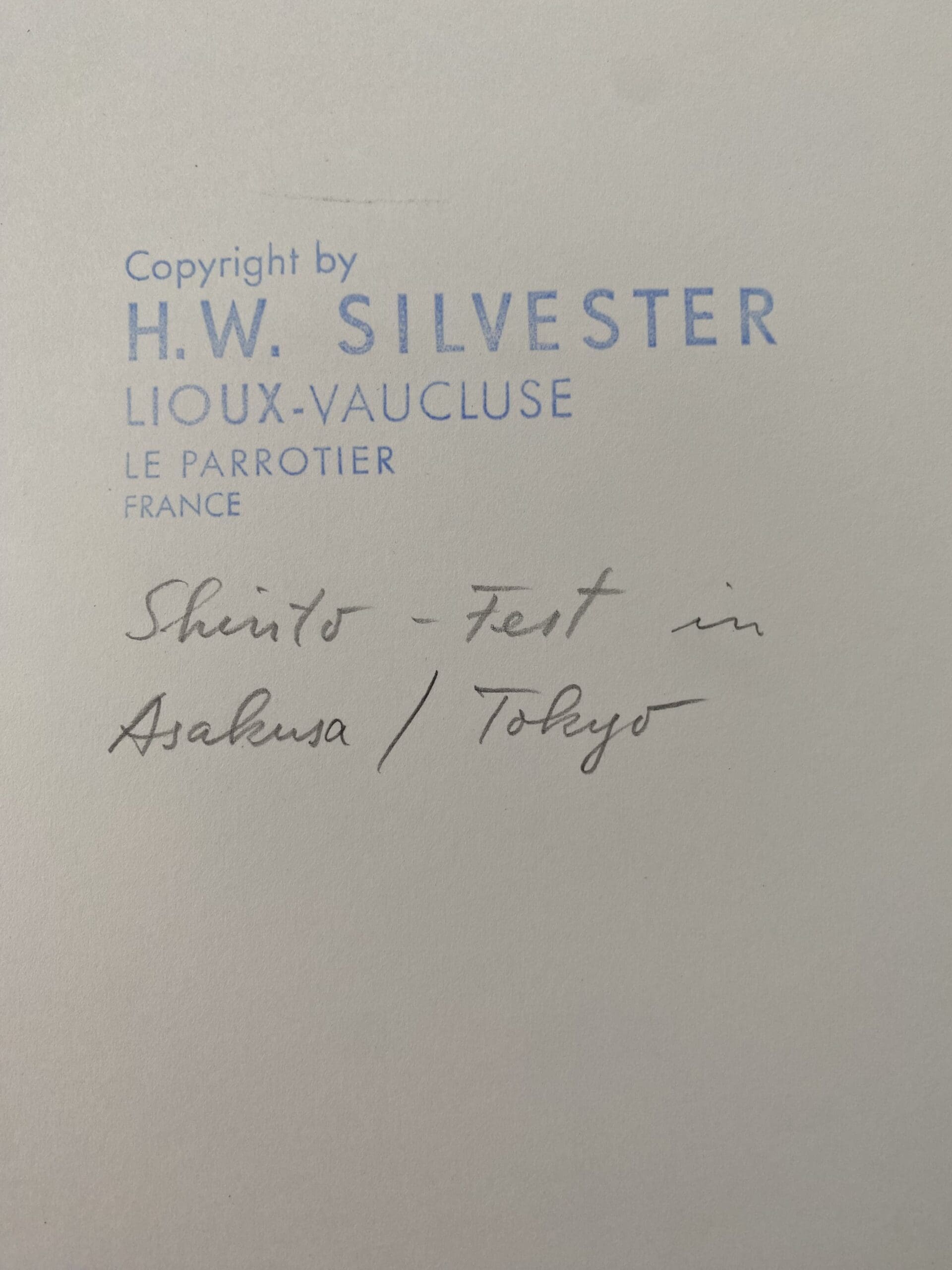 Festival Shinto à Asakusa par Hans Silvester, 1960