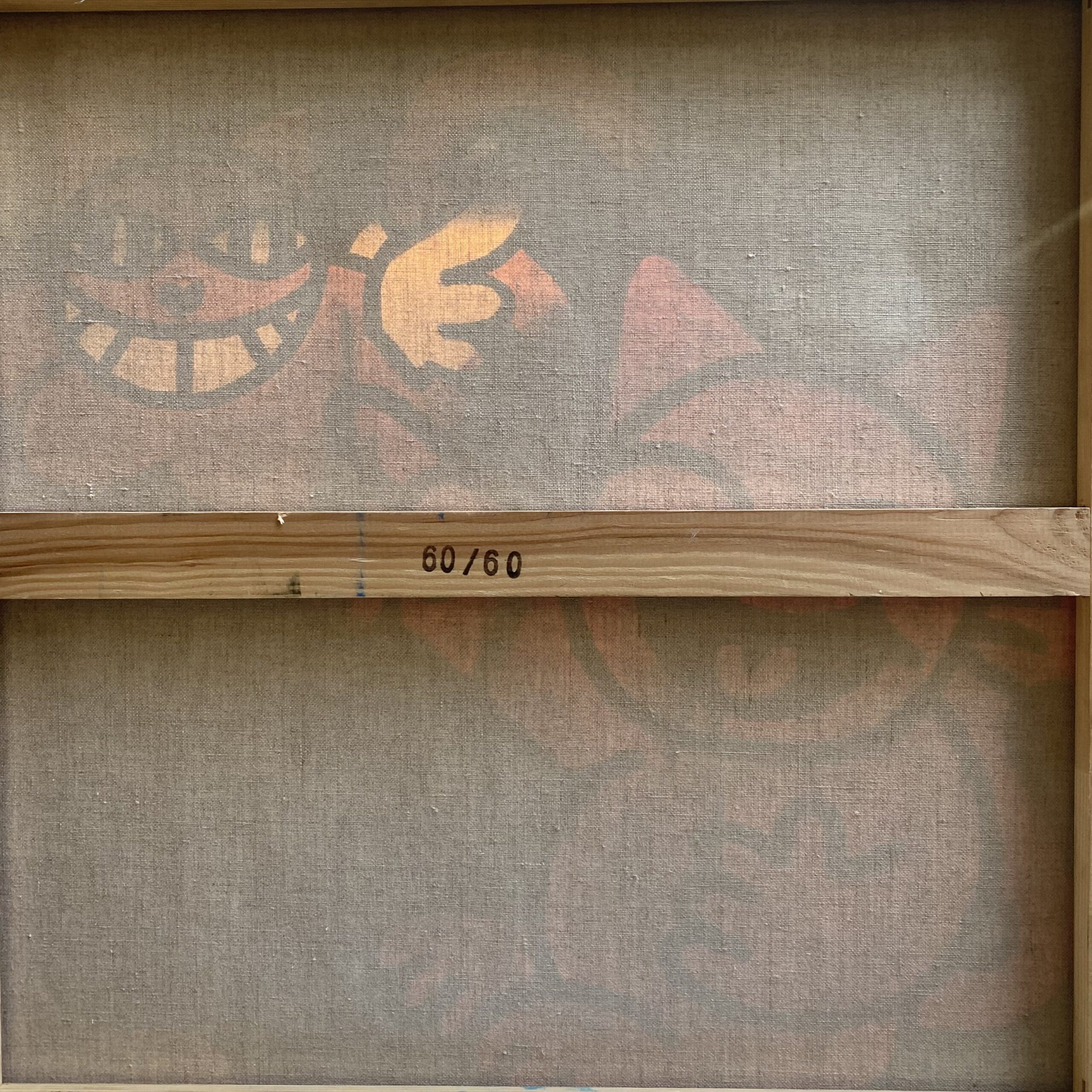 Peinture « Le Rouge et le Jaune » de M.Chat