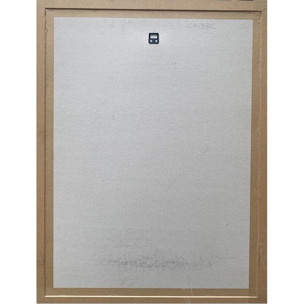 Gouache « Le roi moustachu » par Albert Chubac