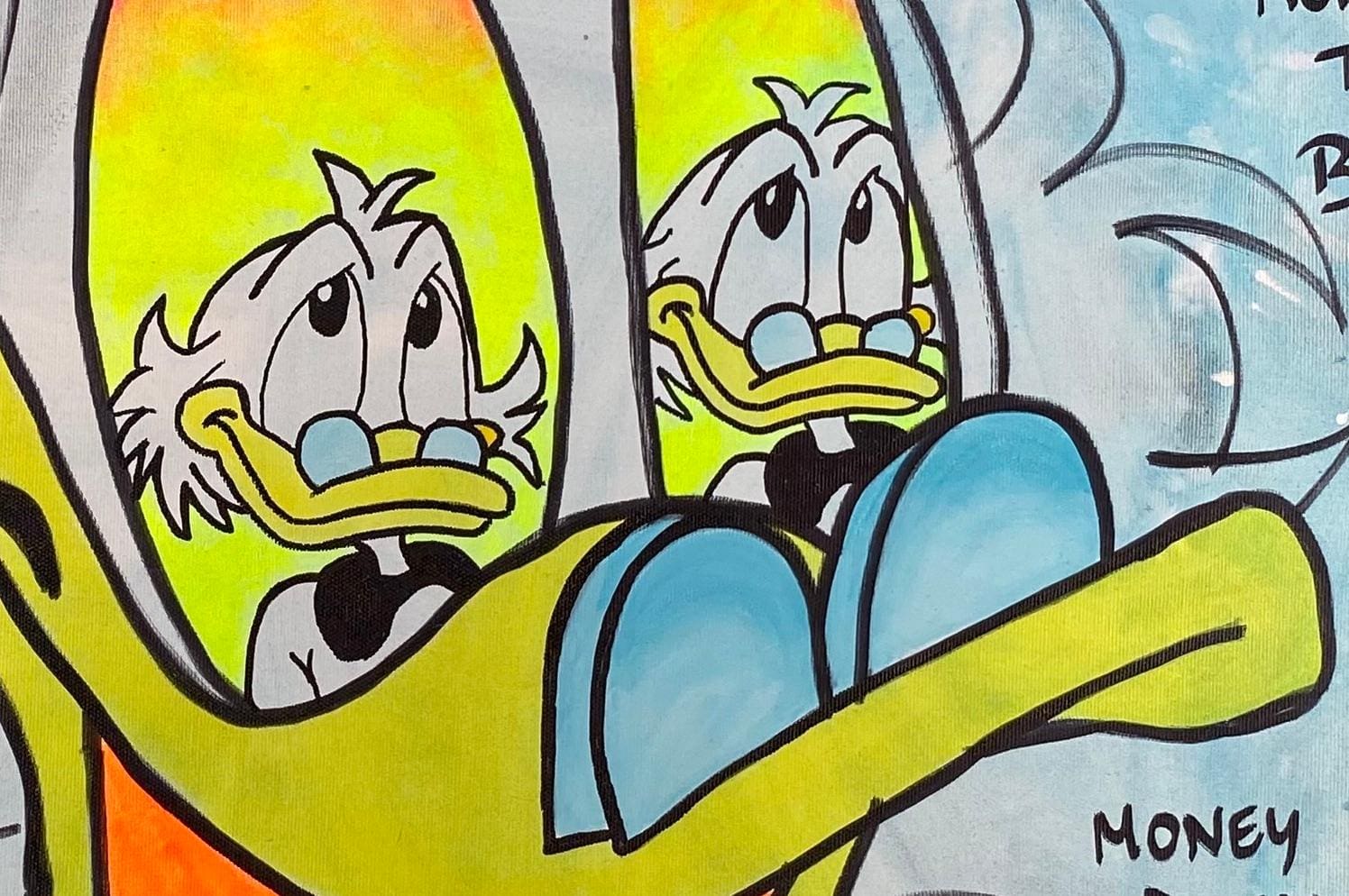 Le Train de Vie de Scrooge par Clem$ – Une satire artistique du monde de la richesse