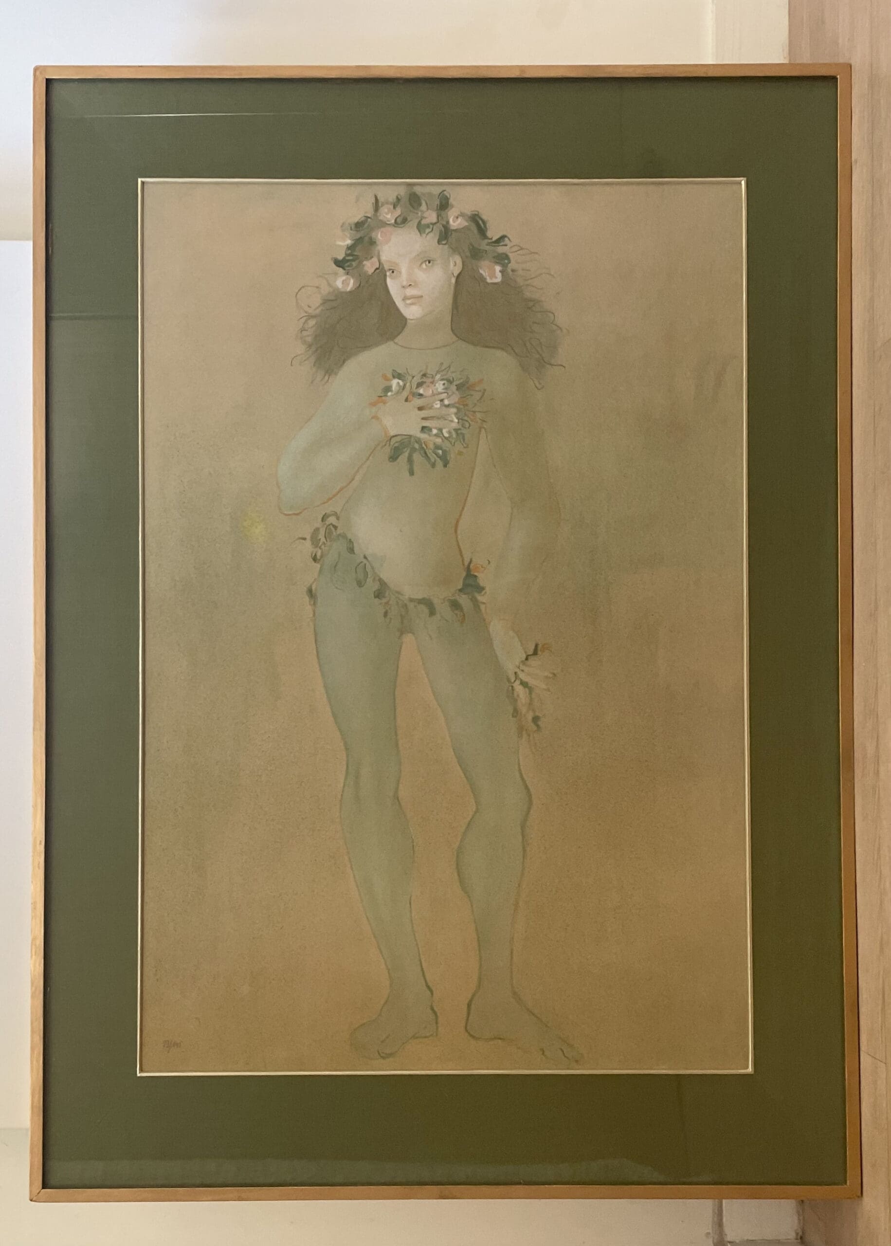 Lithographie Rare de Leonor Fini, Circa 1970 : « Le Garçon »