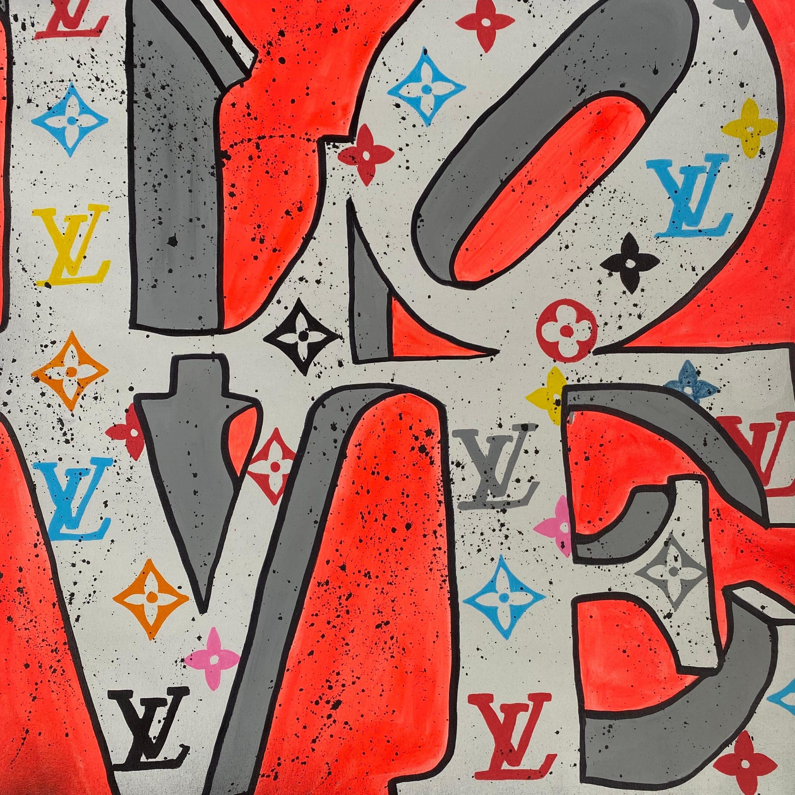 Indiana LoVe LV par Clem$ – Une fusion vibrante de Pop Art et de luxe