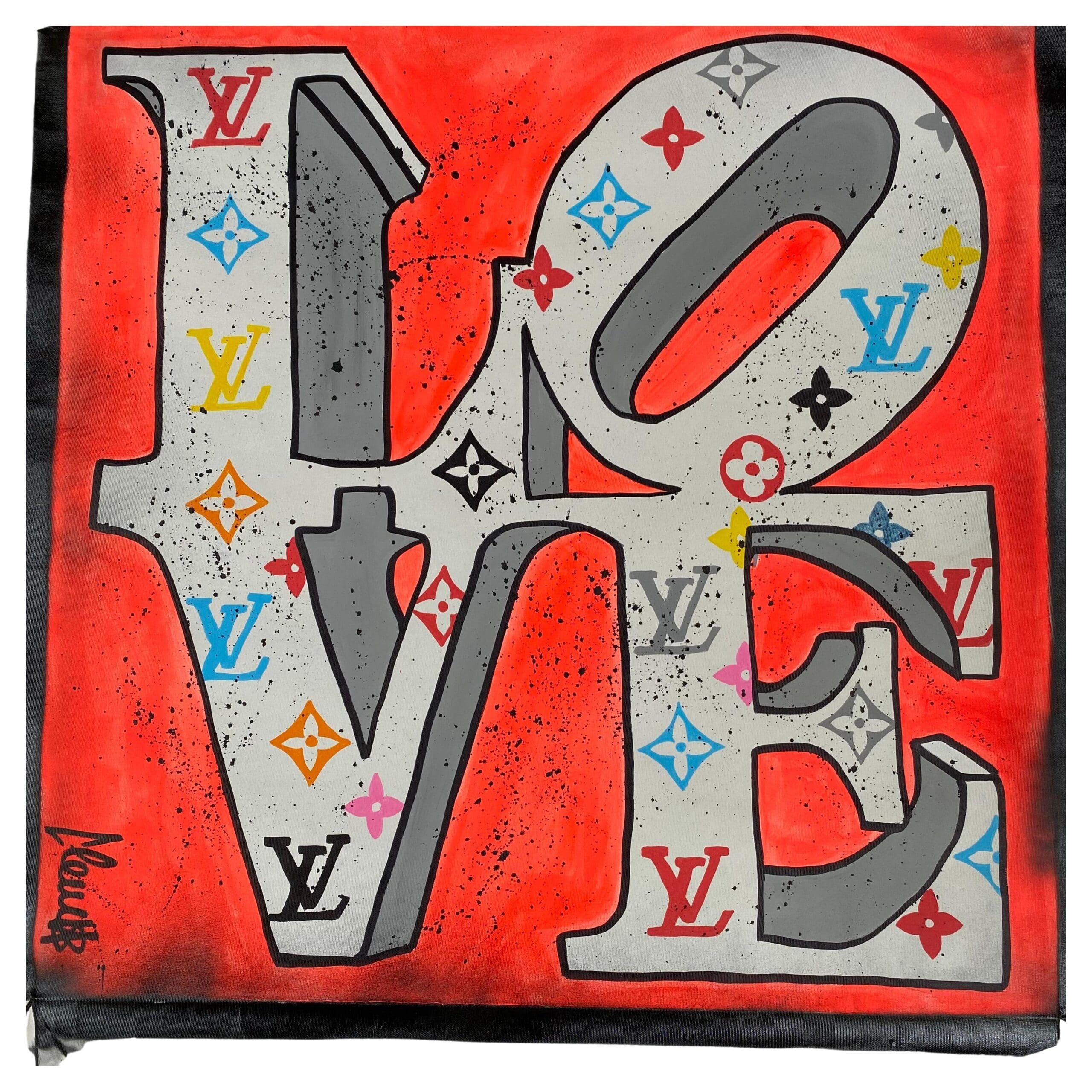 Indiana LoVe LV par Clem$ – Une fusion vibrante de Pop Art et de luxe