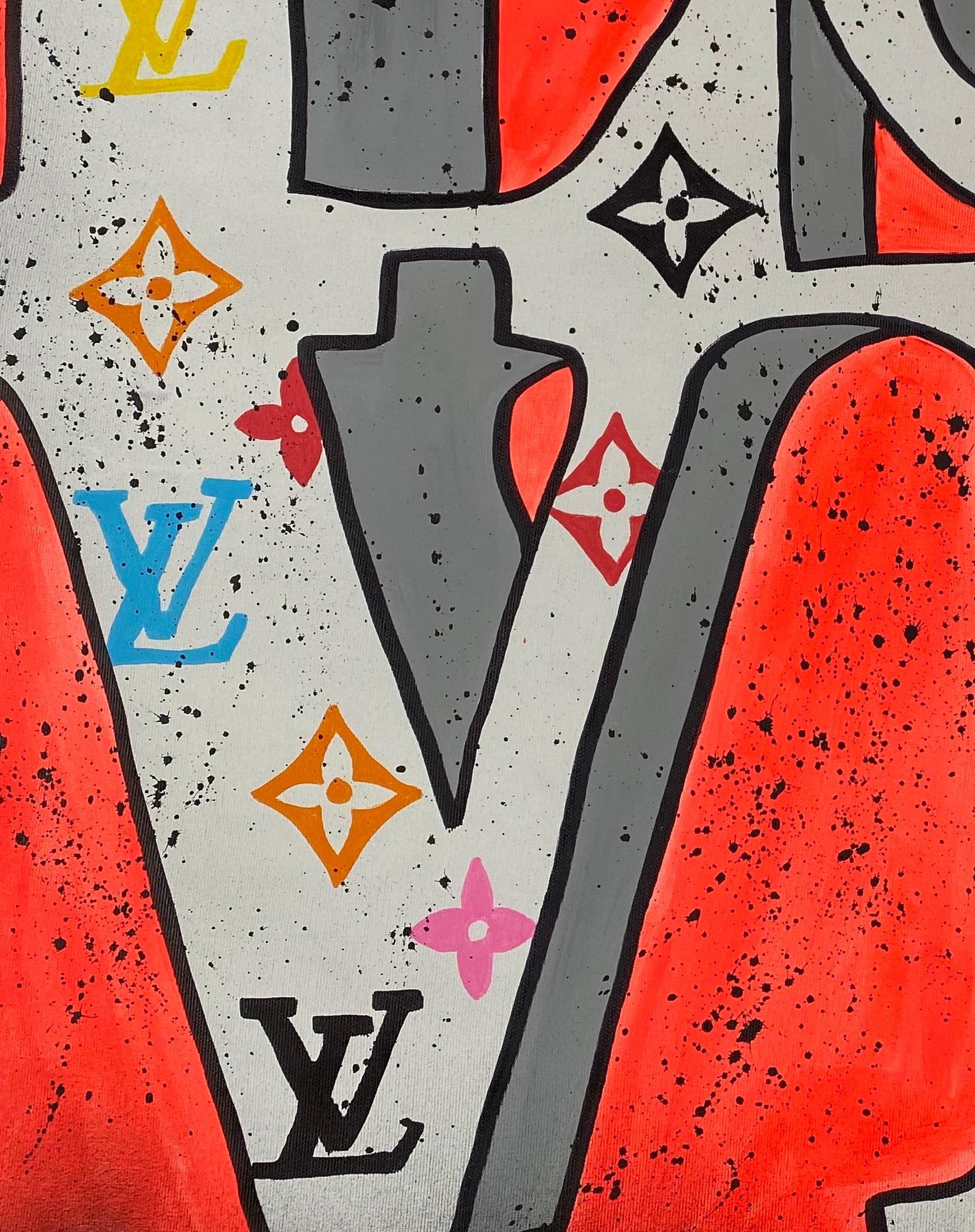 Indiana LoVe LV par Clem$ – Une fusion vibrante de Pop Art et de luxe