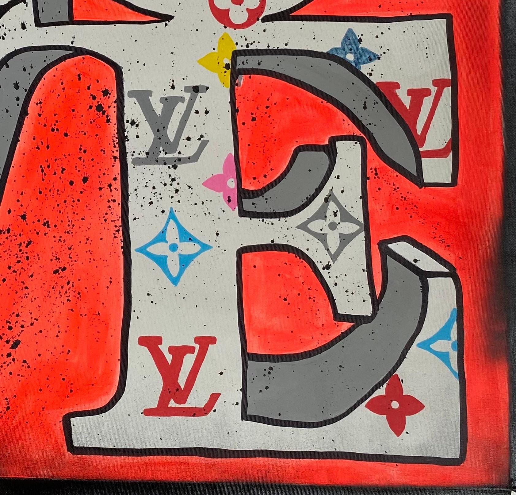 Indiana LoVe LV par Clem$ – Une fusion vibrante de Pop Art et de luxe