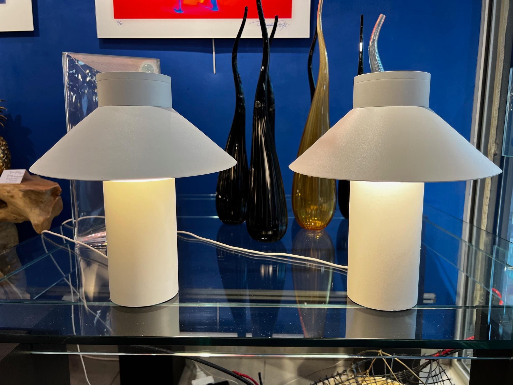 Paire de lampes Riscio par Joe Colombo – Design iconique de 1967