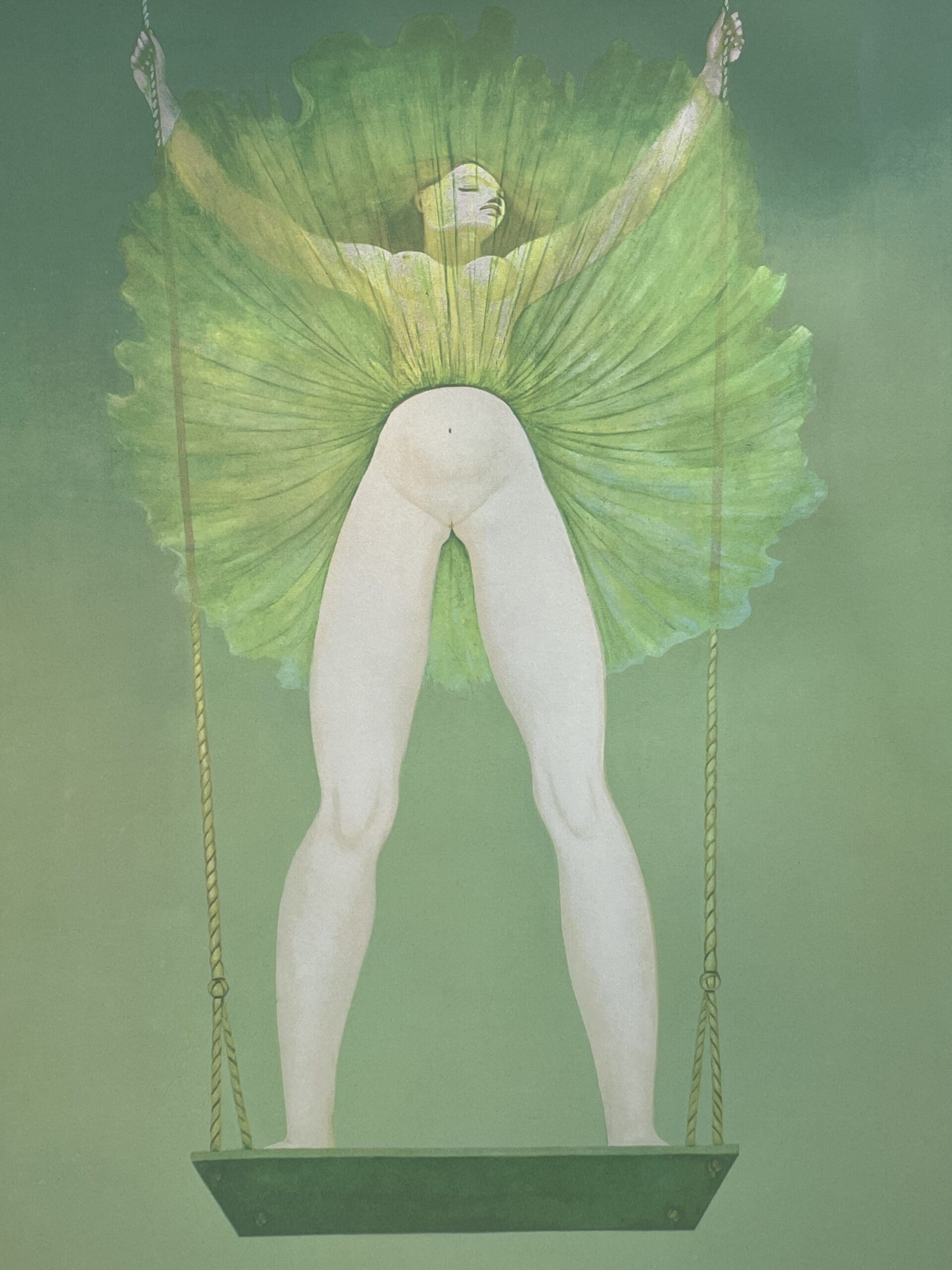 Leonor Fini – The Chances of the Swing, original silkscreen print signed N/Z