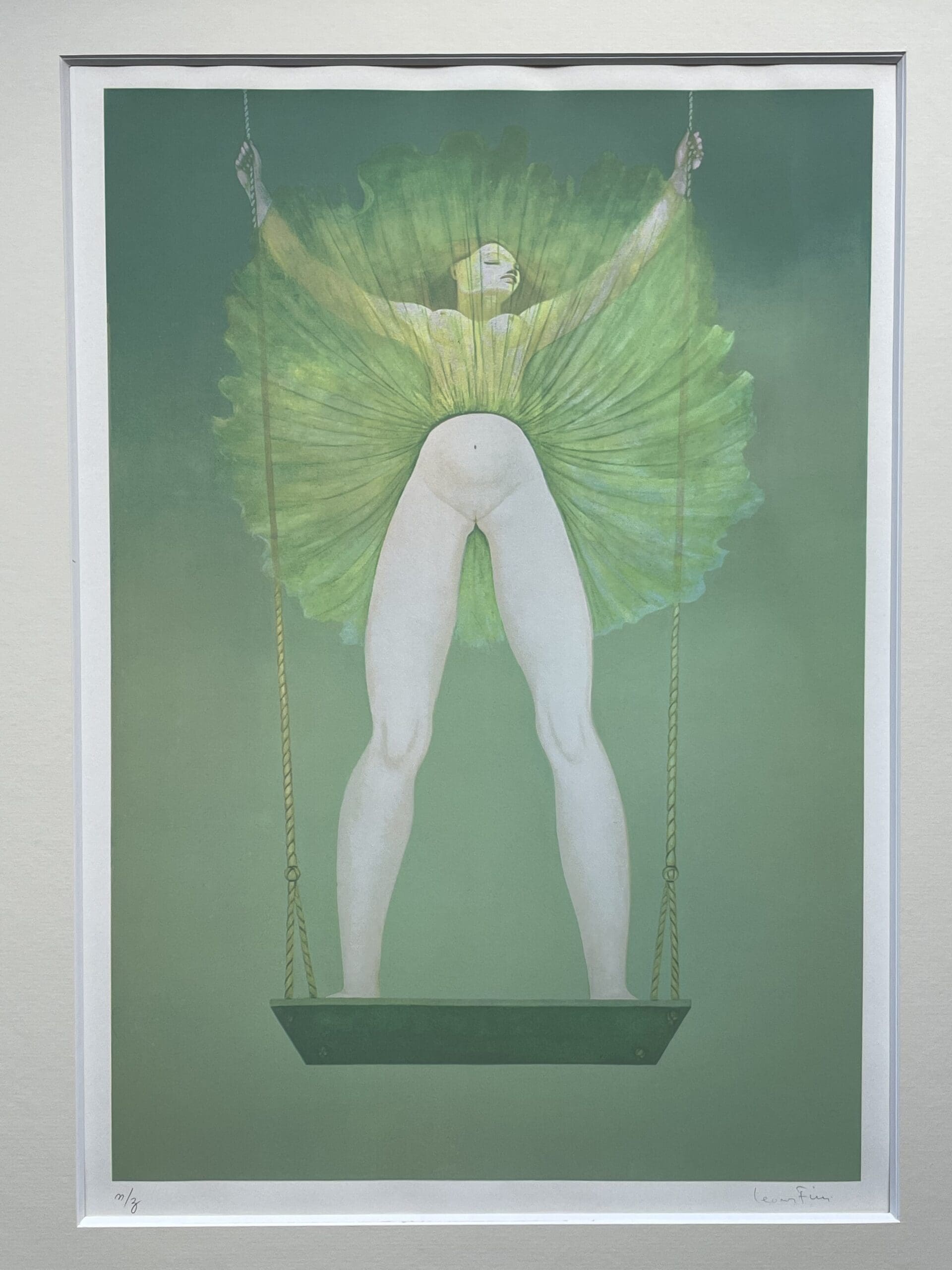 レオノール・フィニ☆Leonore Fini 大判リトグラフ 版画 題名不明 