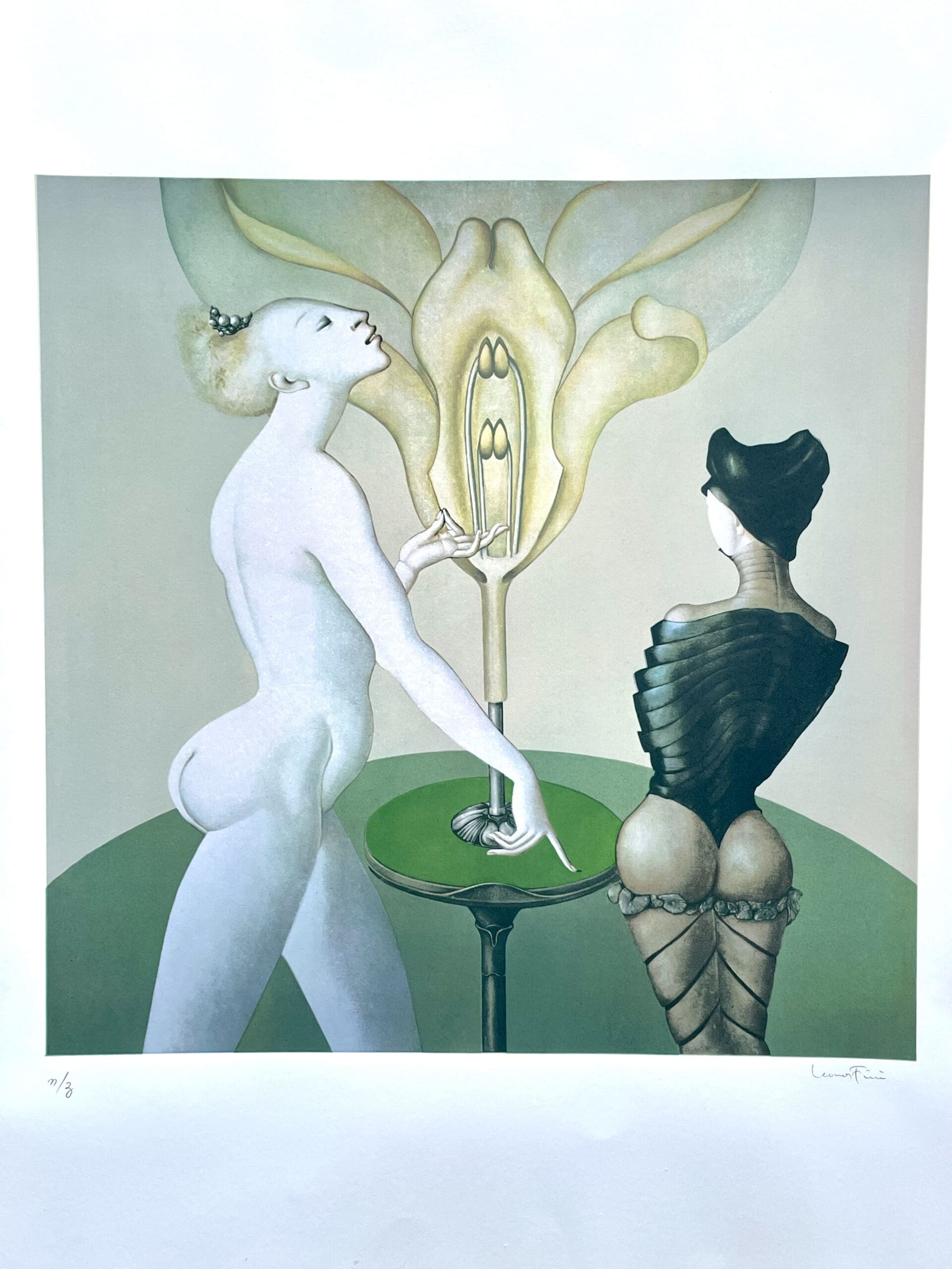 Leonor Fini – The Botany Lesson, original silkscreen print signed N/Z