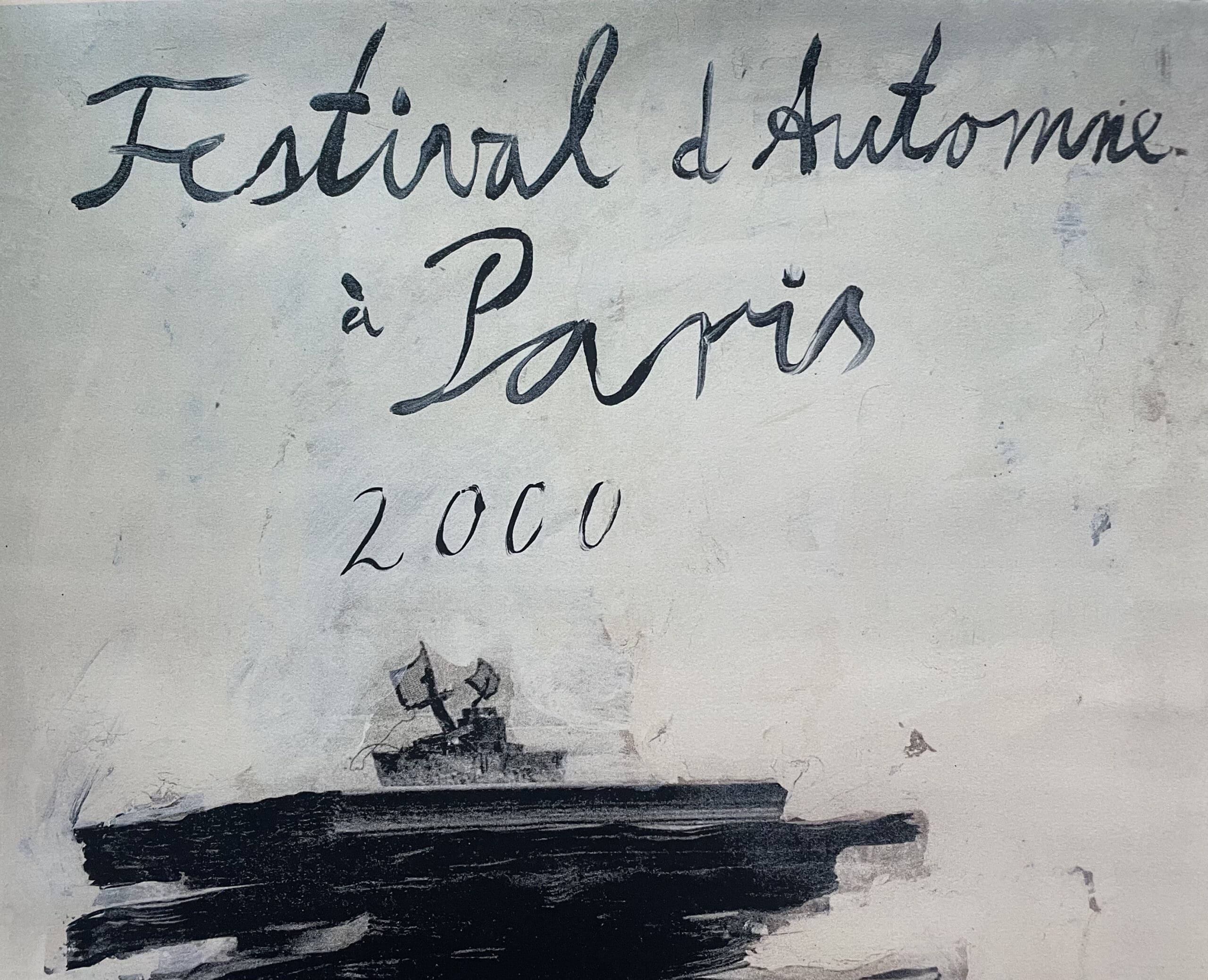 Sérigraphie signée sur papier d&rsquo;Anselm Kiefer, Festival d&rsquo;Automne à Paris (2000)
