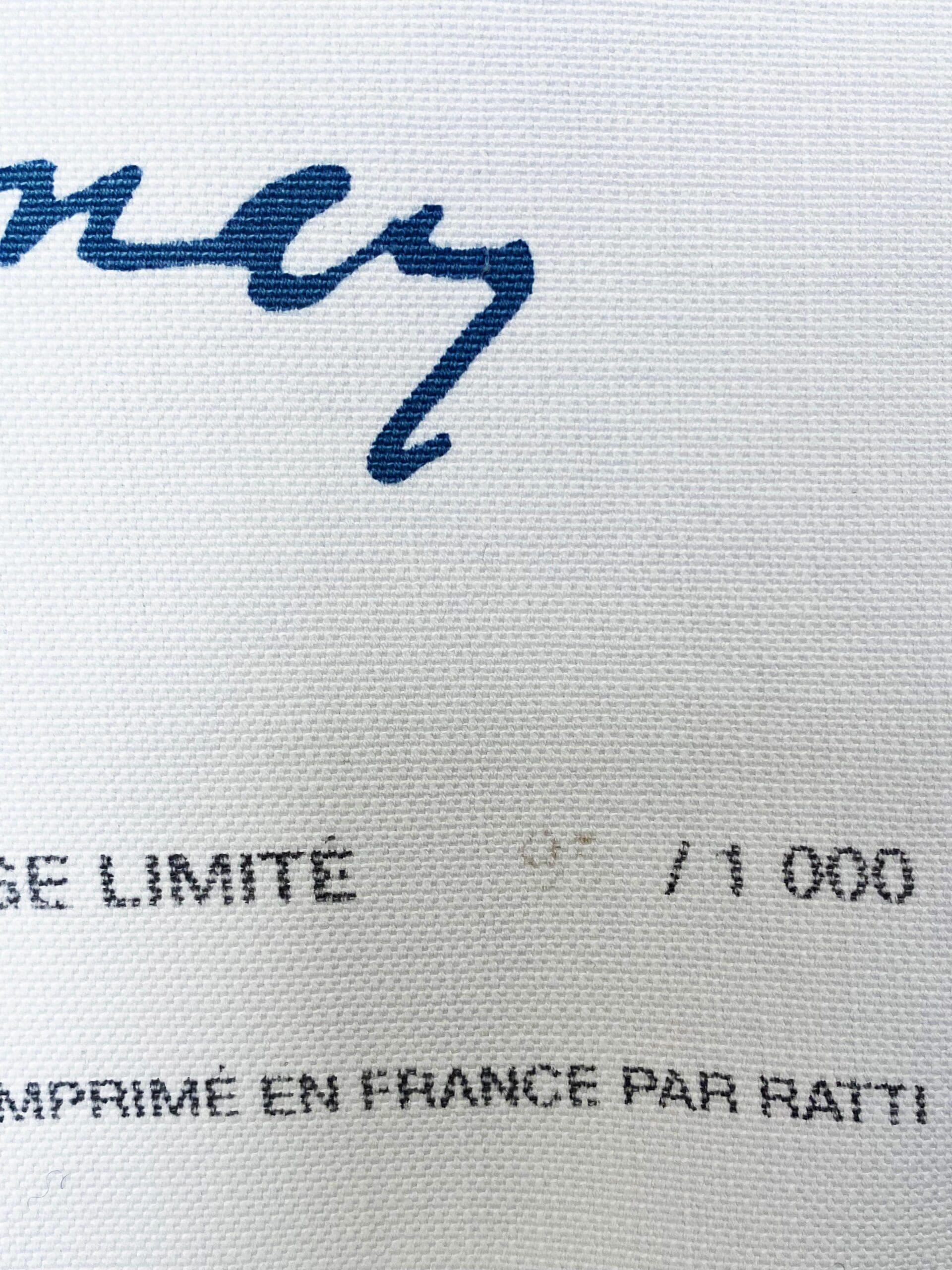 Sonia Delaunay (d’après) – Sérigraphie sur tissu  Jeux d’Enfants (1992)