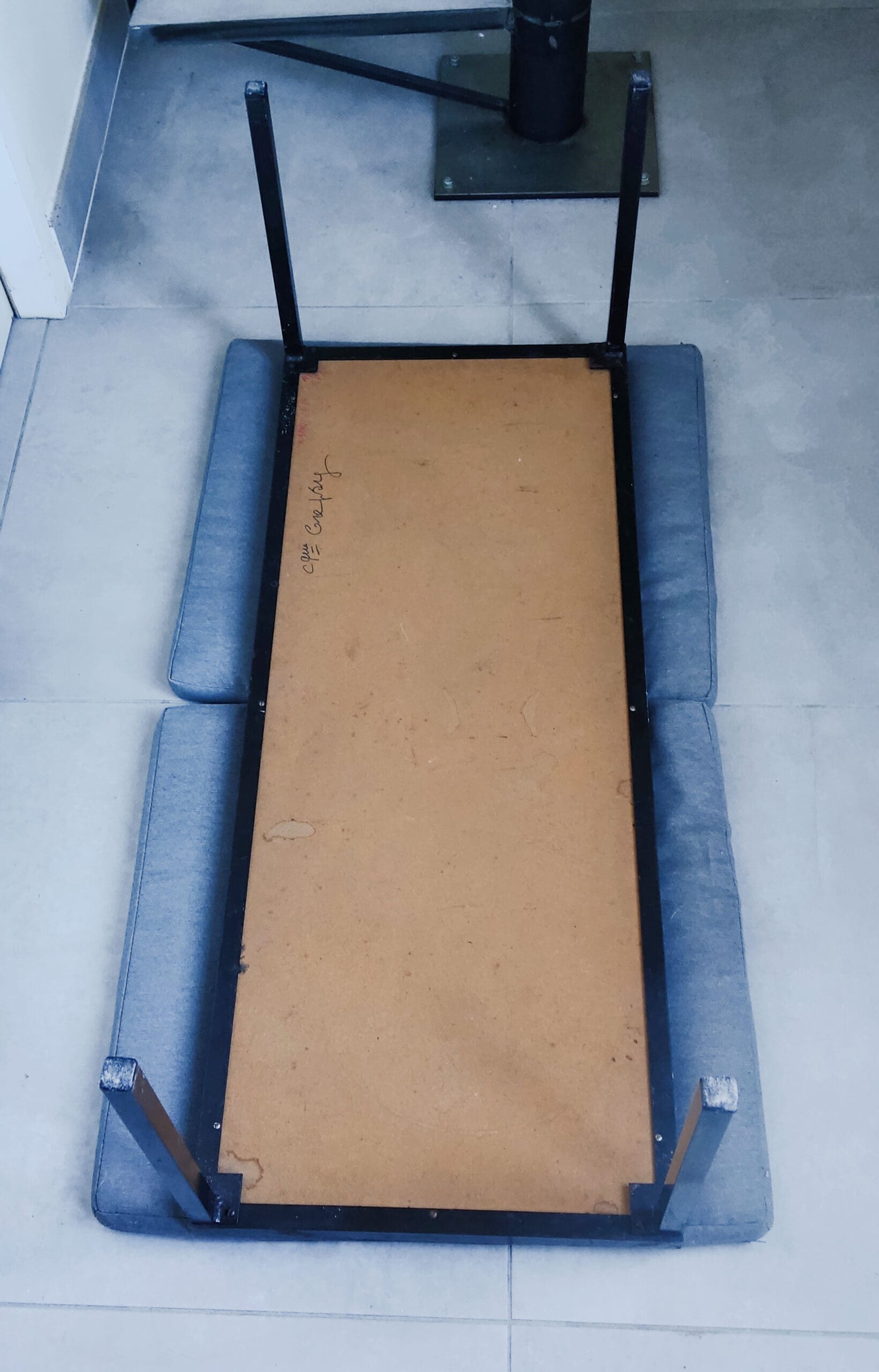 Table soleil Capron – Table basse en céramique et métal (1975)