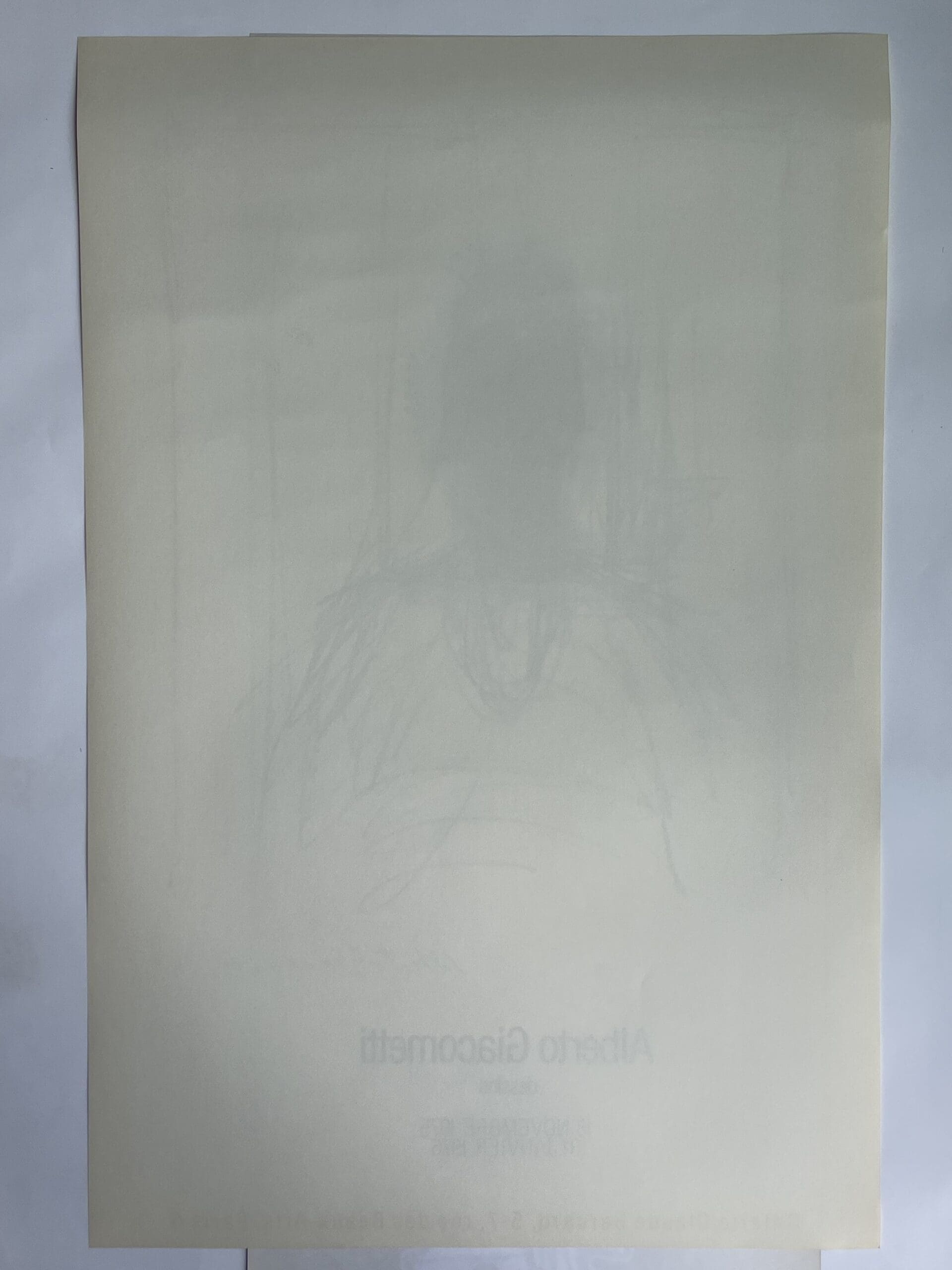 Affiche originale vintage Alberto Giacometti – Dessins, Galerie Claude Bernard (1975)