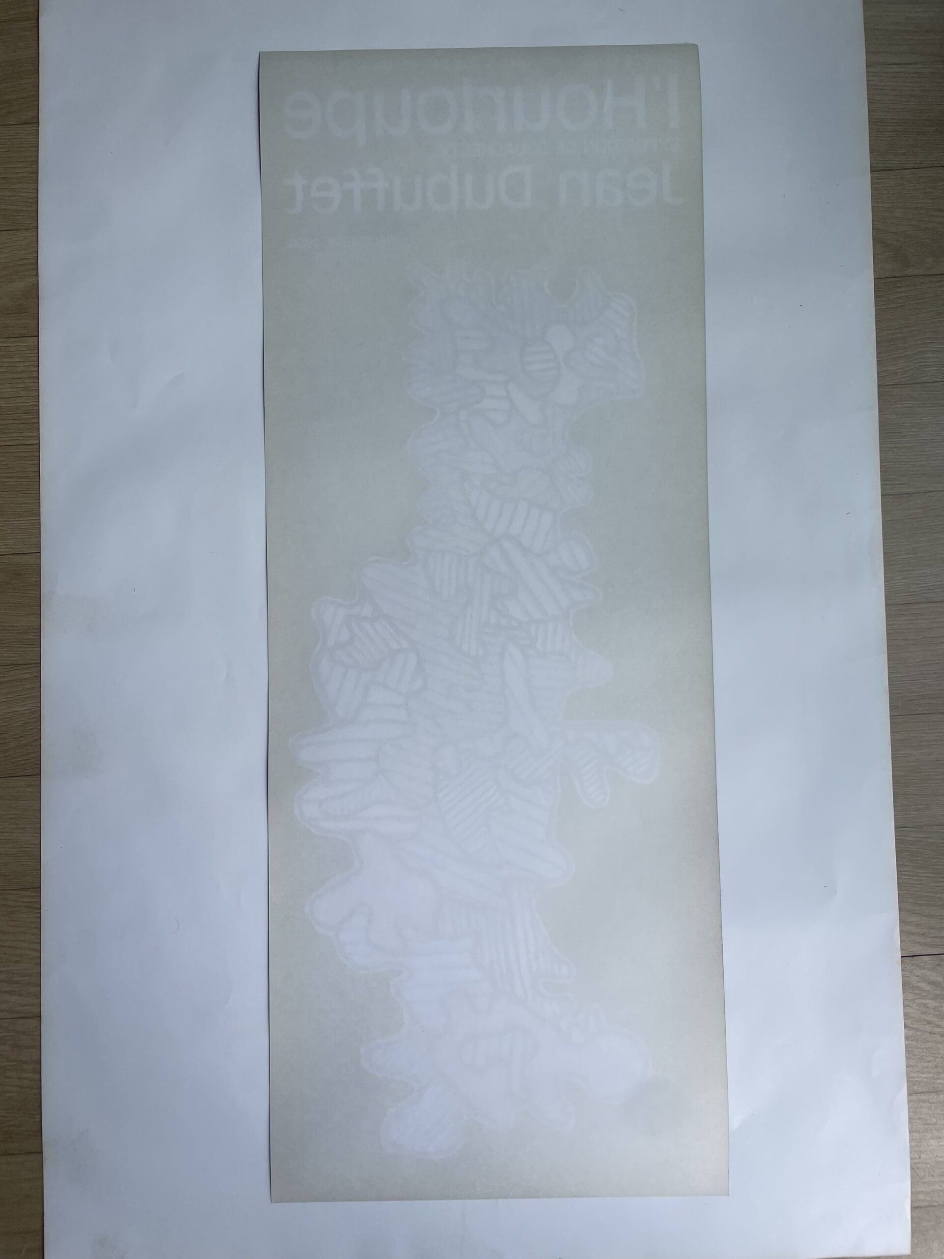 Affiche originale vintage Jean Dubuffet – Hourloupe, Galerie Claude Bernard (1964)