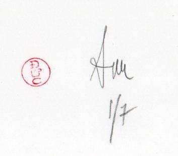 DUC – Tirage 1/7 – Femme à la balançoire, Place de la Bastille (1975) – C-print signé