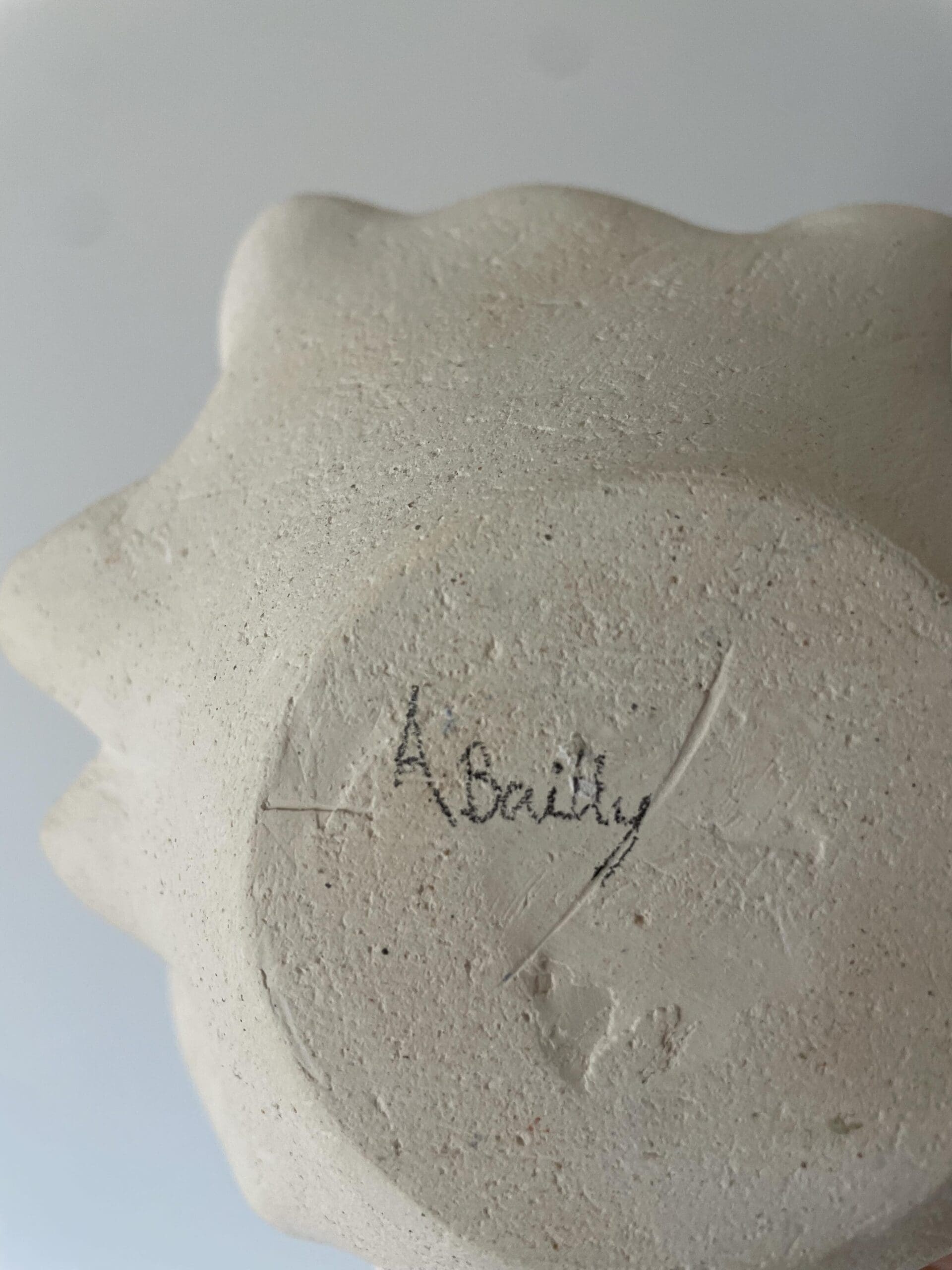 Vase-sculpture en grès chamotté – Annick Bailly