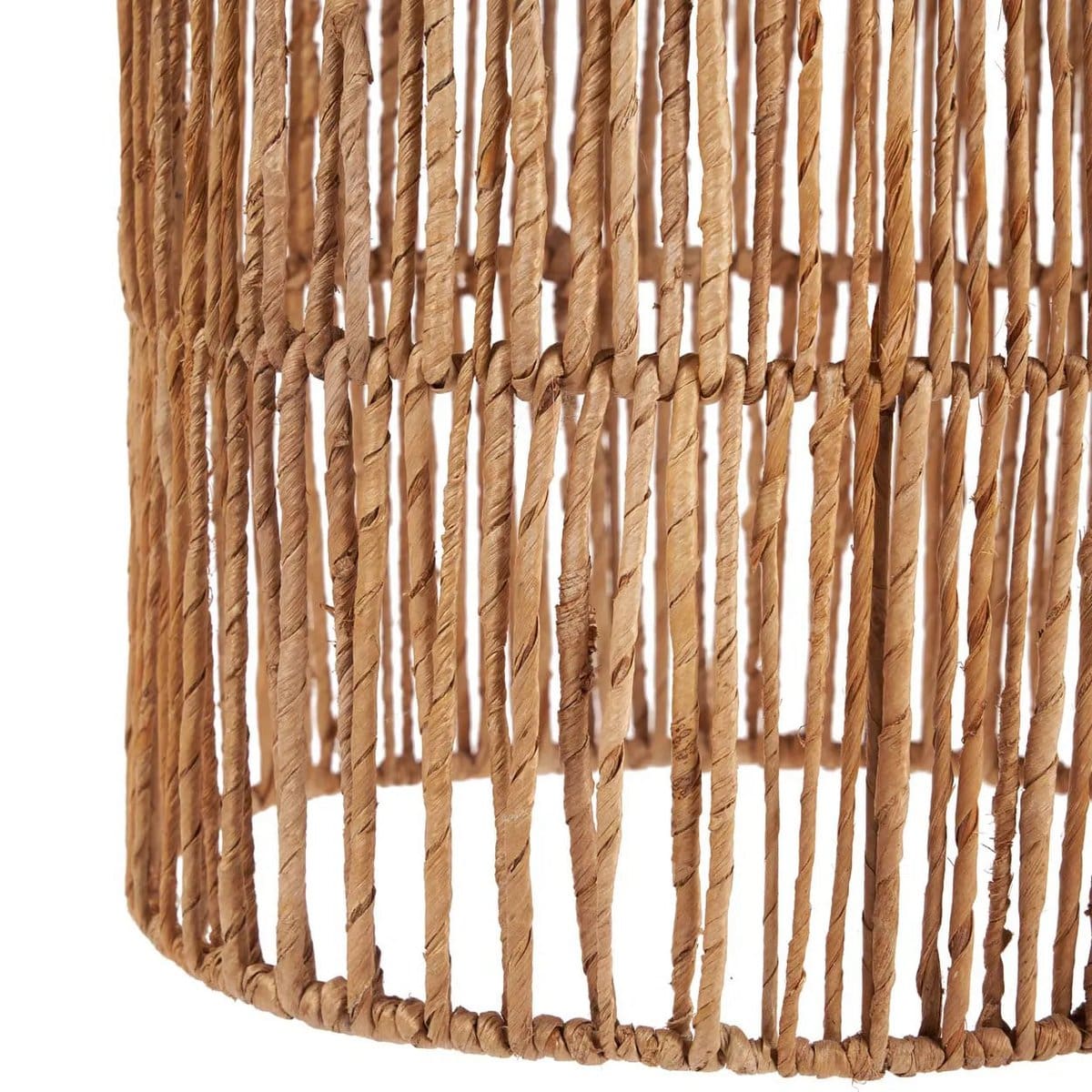 Suspension en fibres naturelles – Takuhanki, design sculptural inspiré du Japon – L