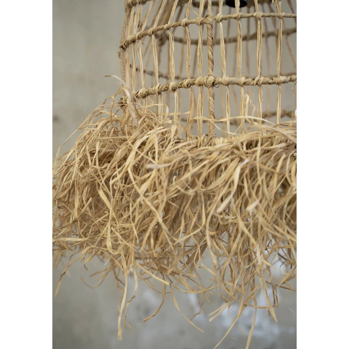 Suspension en fibres naturelles – Casita Naturel L, création artisanale neuve d’Indonésie