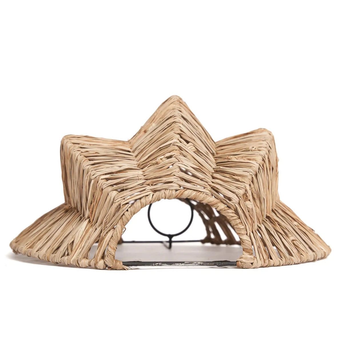 Applique murale en raphia naturel – Modèle Avanti M, tressage fait main (neuf)