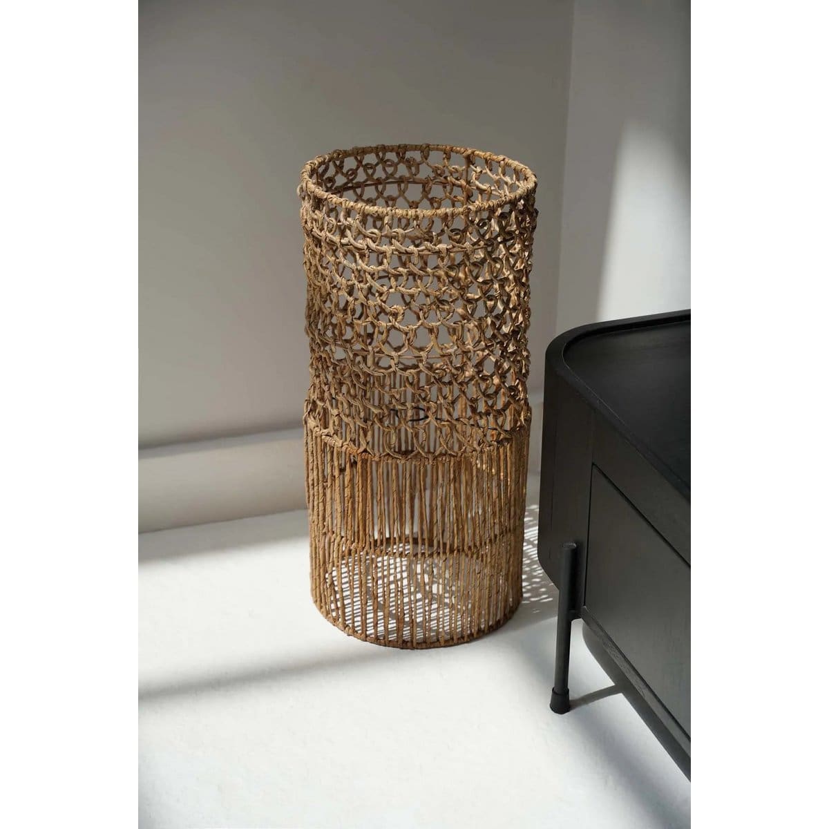 Suspension en fibres naturelles – Takuhanki, design sculptural inspiré du Japon – L