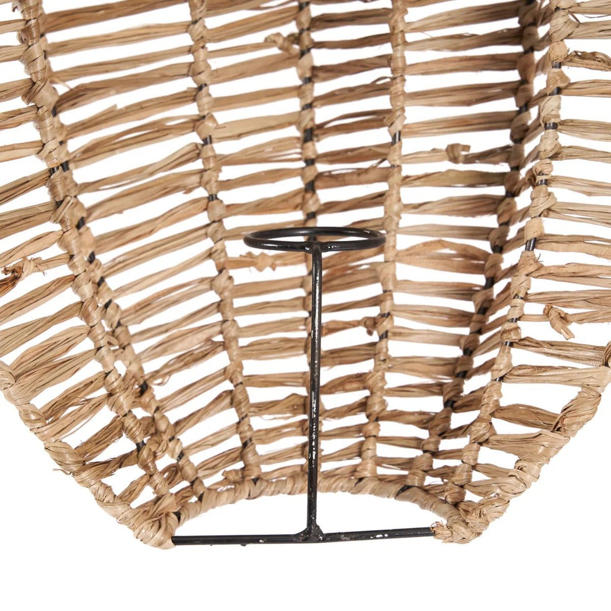 Applique murale en raphia naturel – Modèle Avanti M, tressage fait main (neuf)