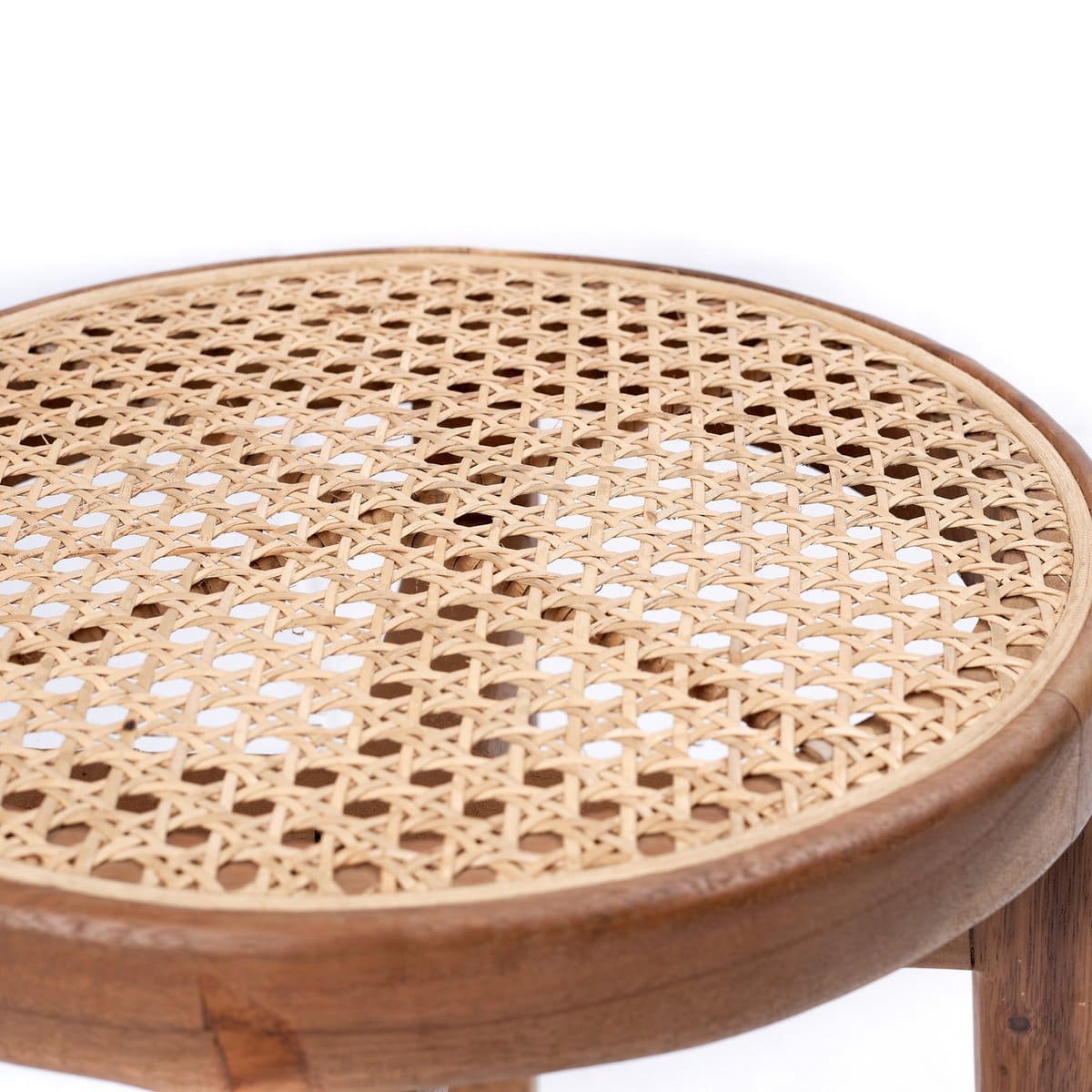 Tabouret en bois Caramin – Design minimaliste fait main à Java (pièce neuve)