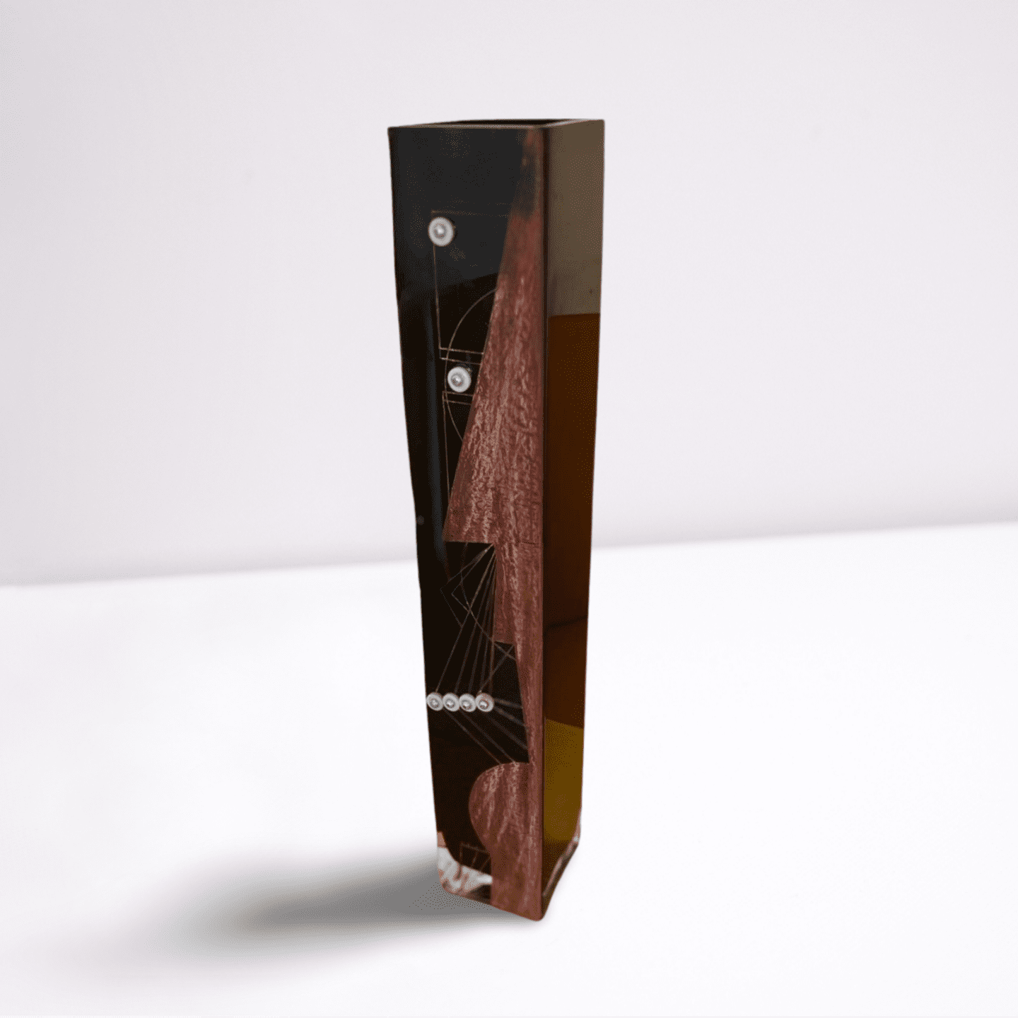 Vase Anatole Riecke – Grand vase Art Déco en verre opalin, 1938