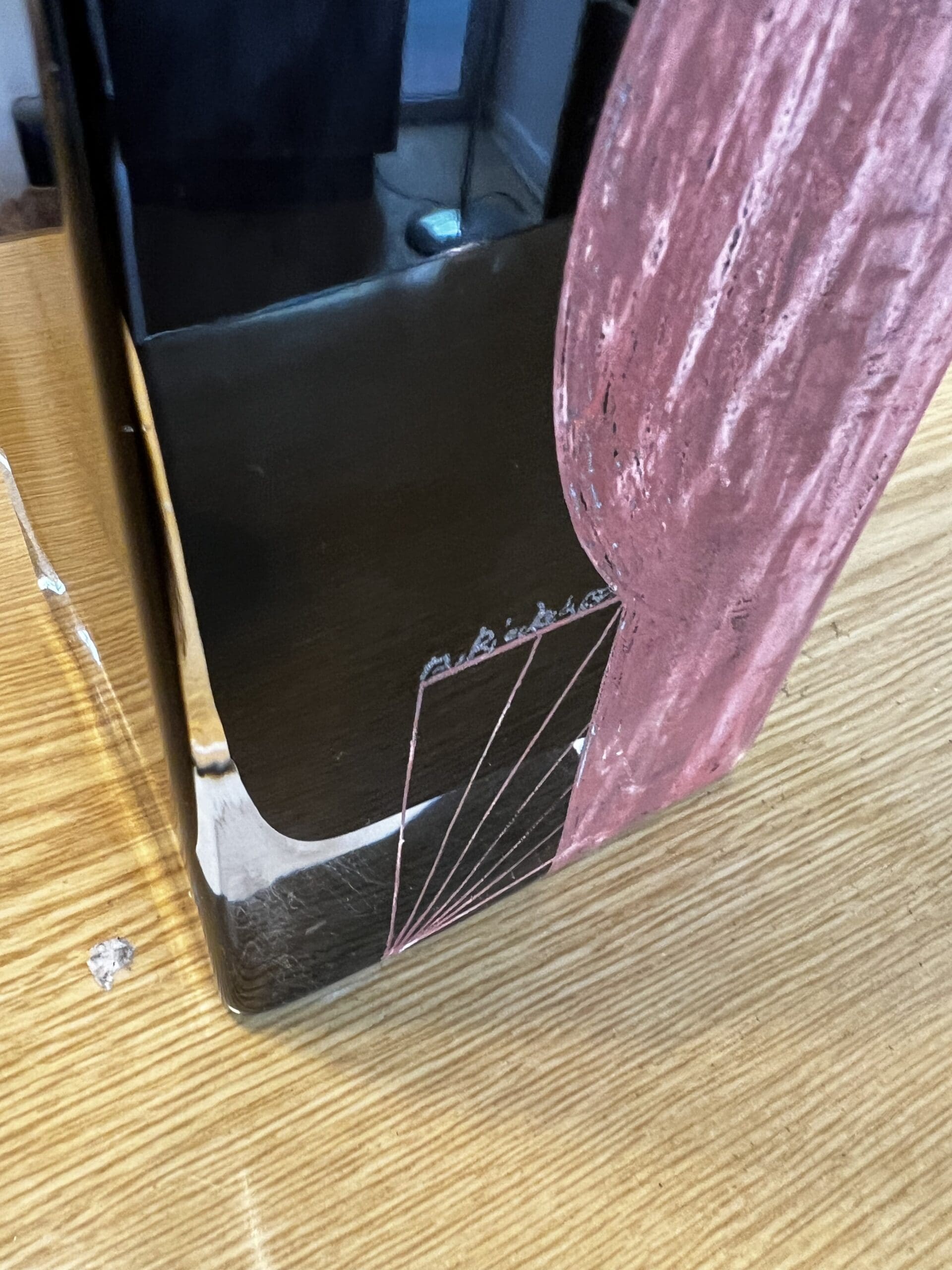 Vase Anatole Riecke – Grand vase Art Déco en verre opalin, 1938