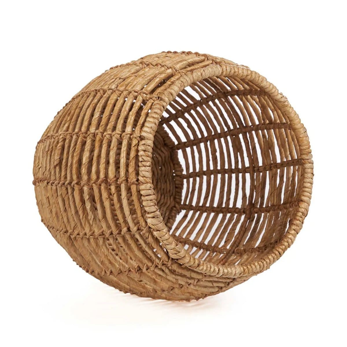 Tressage Balinais – Tabouret d’appoint en fibre naturelle fait main (édition contemporaine)