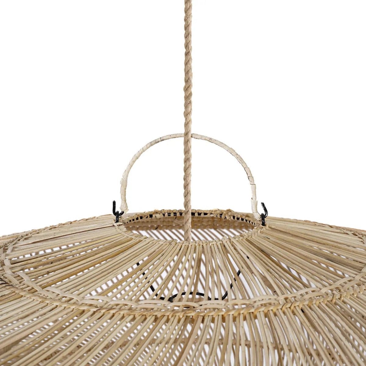 Suspension en rotin Macaron Ø110 cm – Design naturel et aérien (pièce neuve)