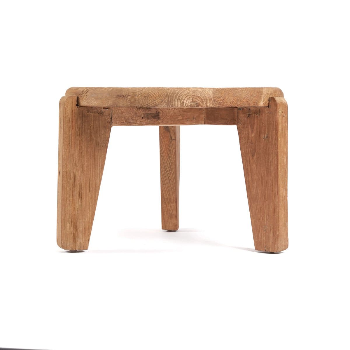 Table basse en bois de teck – Modèle Wabi Sabi S, pièce artisanale minimaliste (neuf)