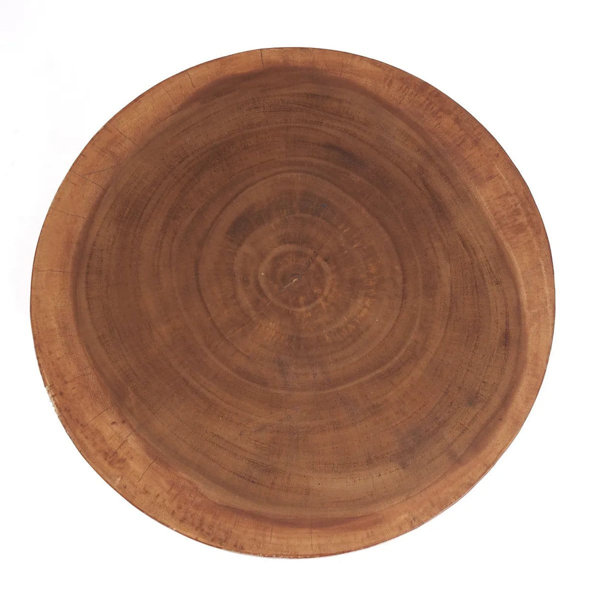 Tabouret Indra en bois de suar – Forme sculpturale et esprit wabi-sabi (pièce neuve)