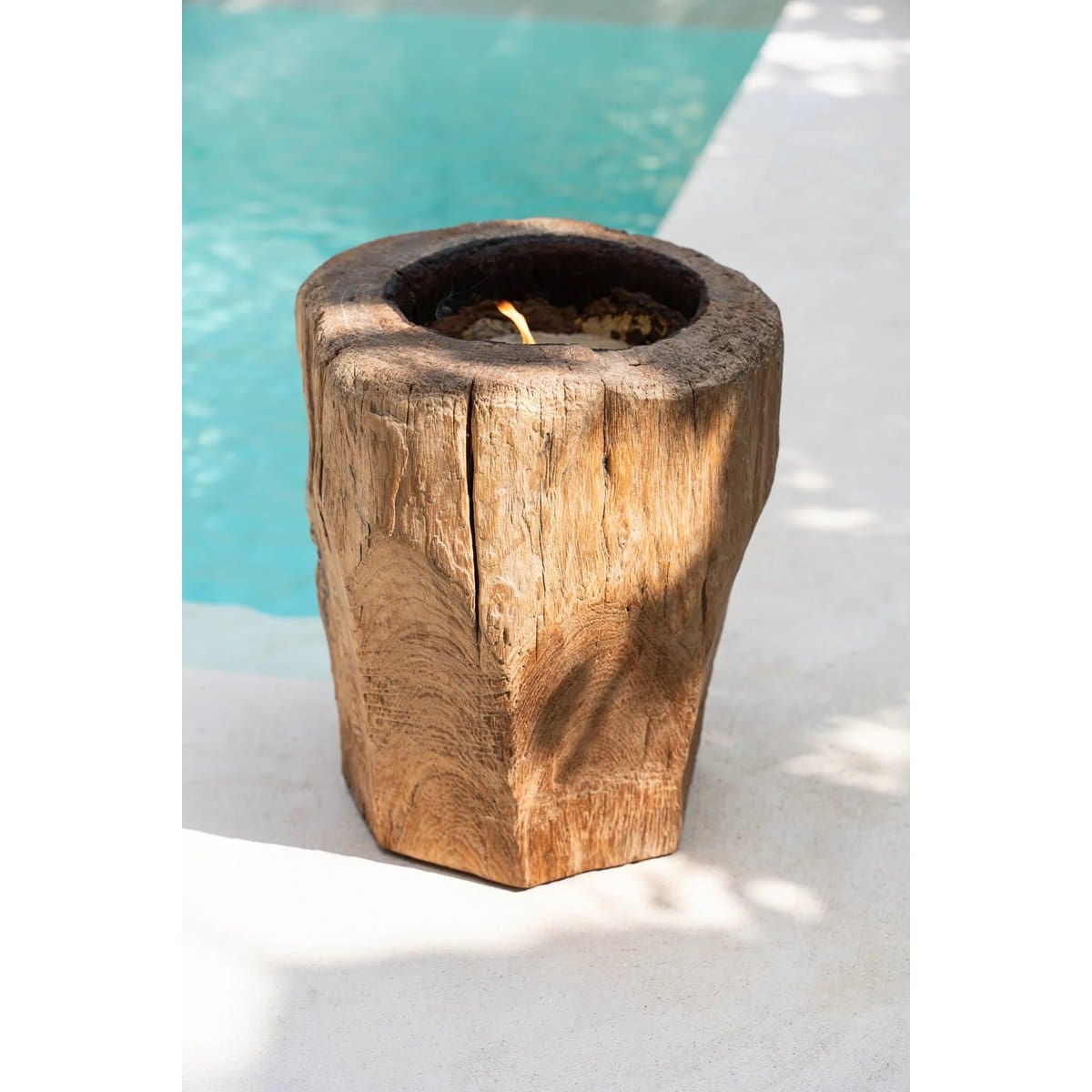 Bougie tronc d’arbre – Structure organique et réutilisable (pièce neuve)